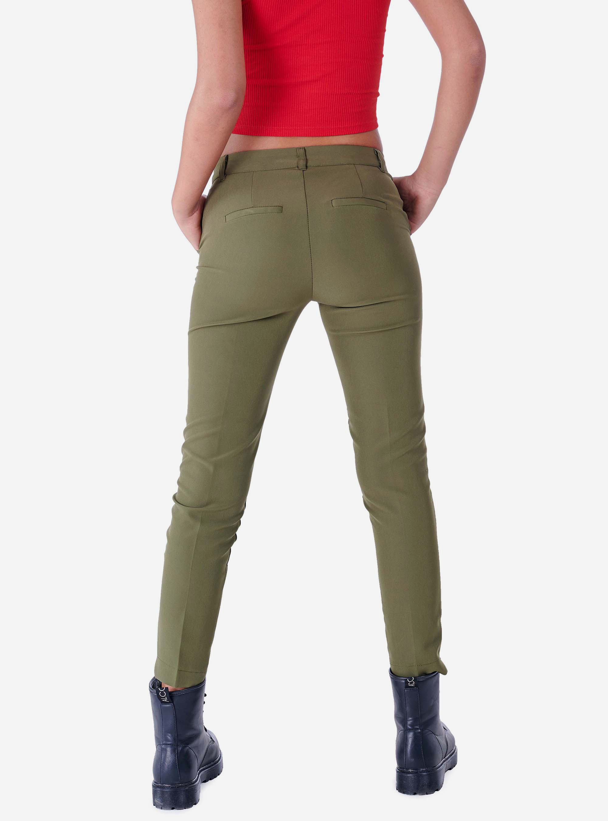 Skinny fit trousers, KAKI