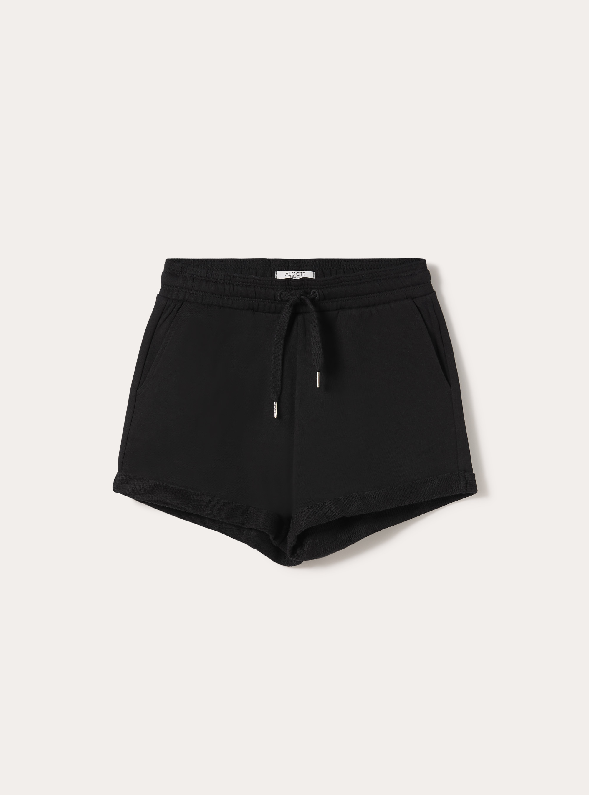 Shorts basic in felpa, BK1 BLACK