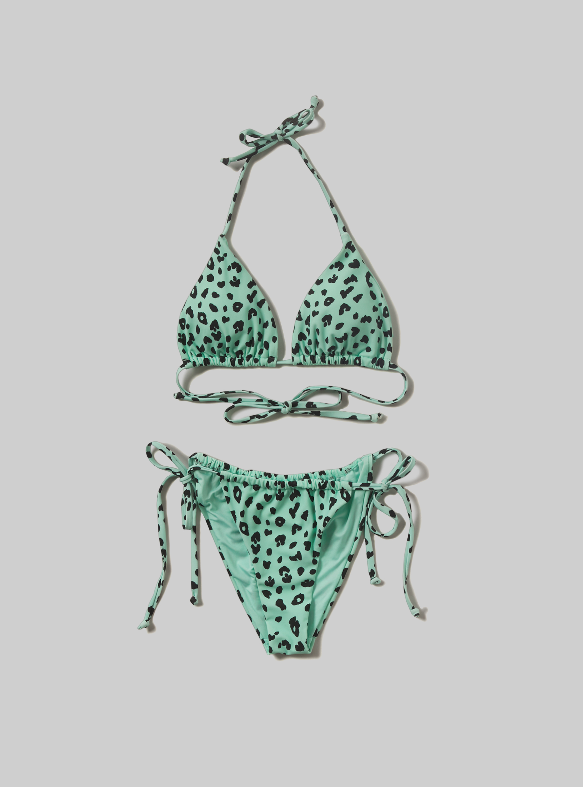 Ribbed briefs in recycled fabric, ANIMALIER