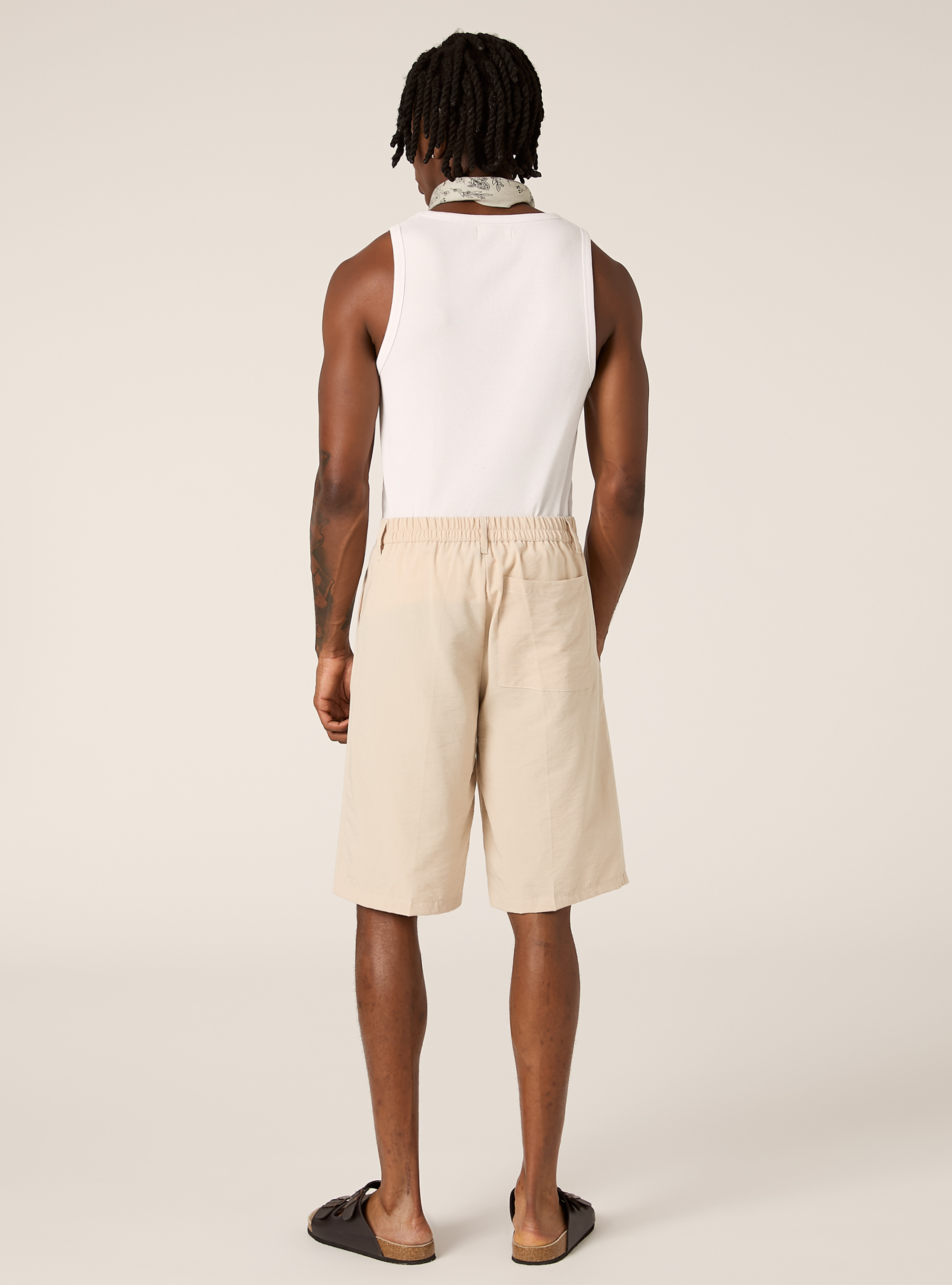 Bermuda leggeri con pinces, BEIGE MEDIO