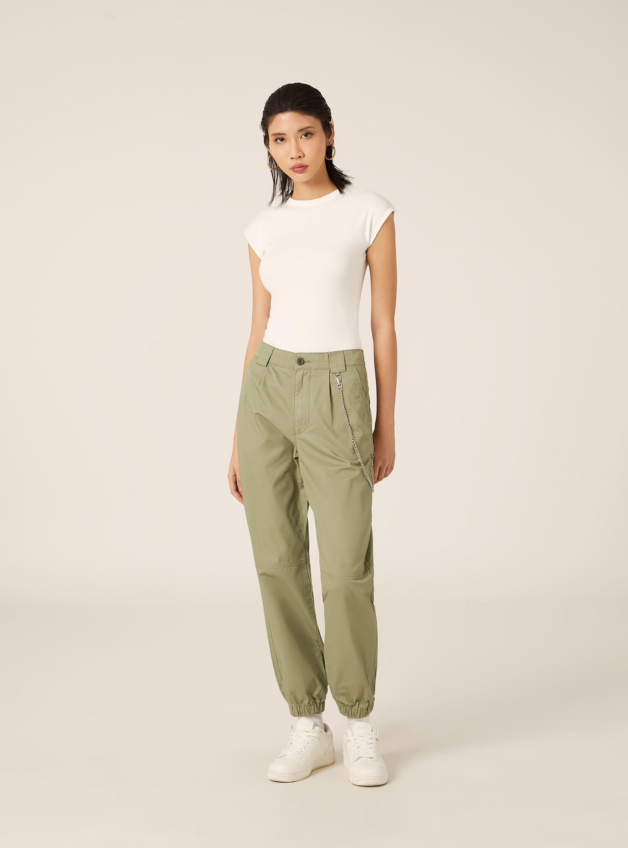 Pantaloni jogger con catena, KY2 KAKY MEDIUM