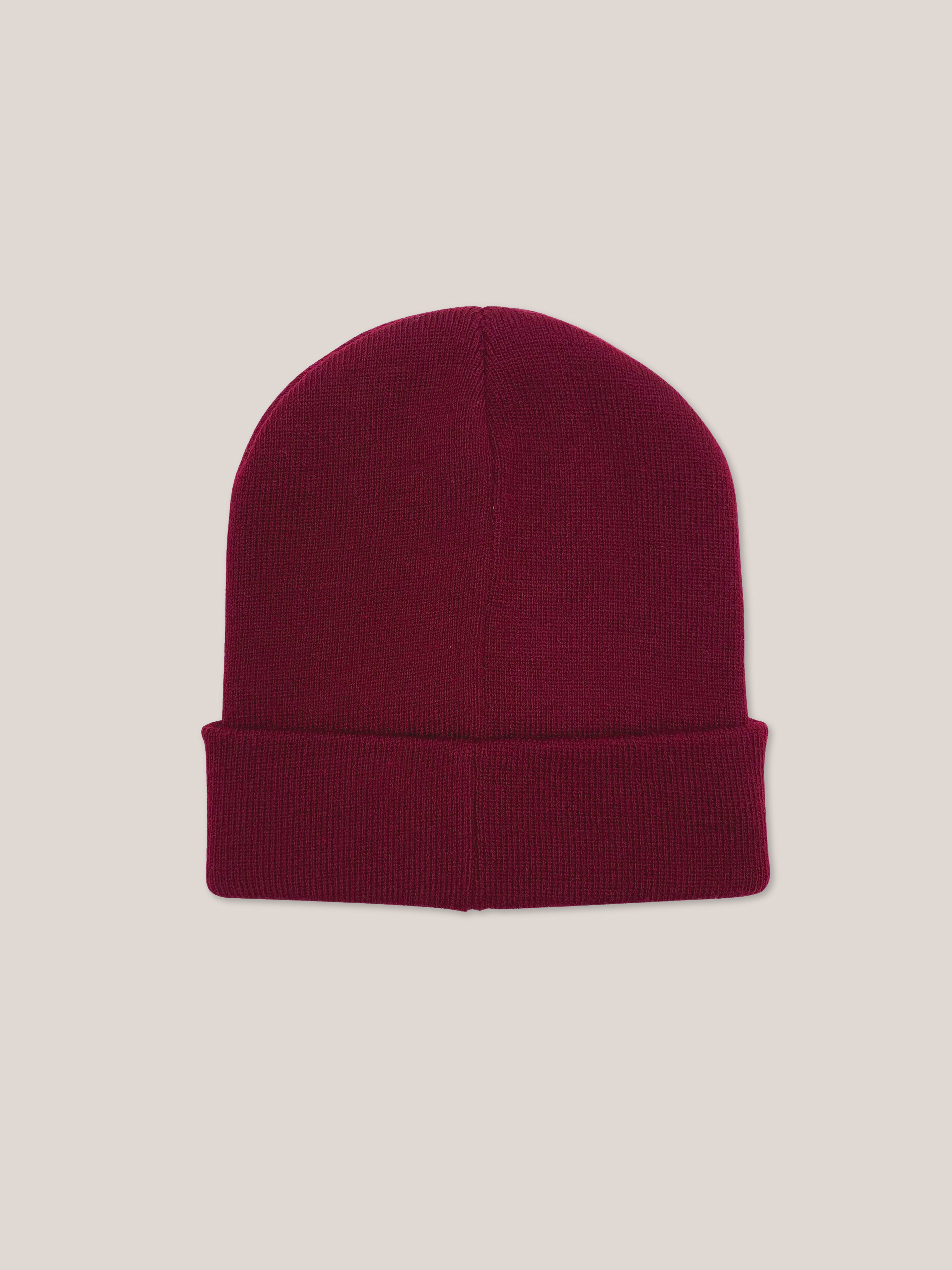 Cappello con patch, BO2 BORDEAUX MEDIUM