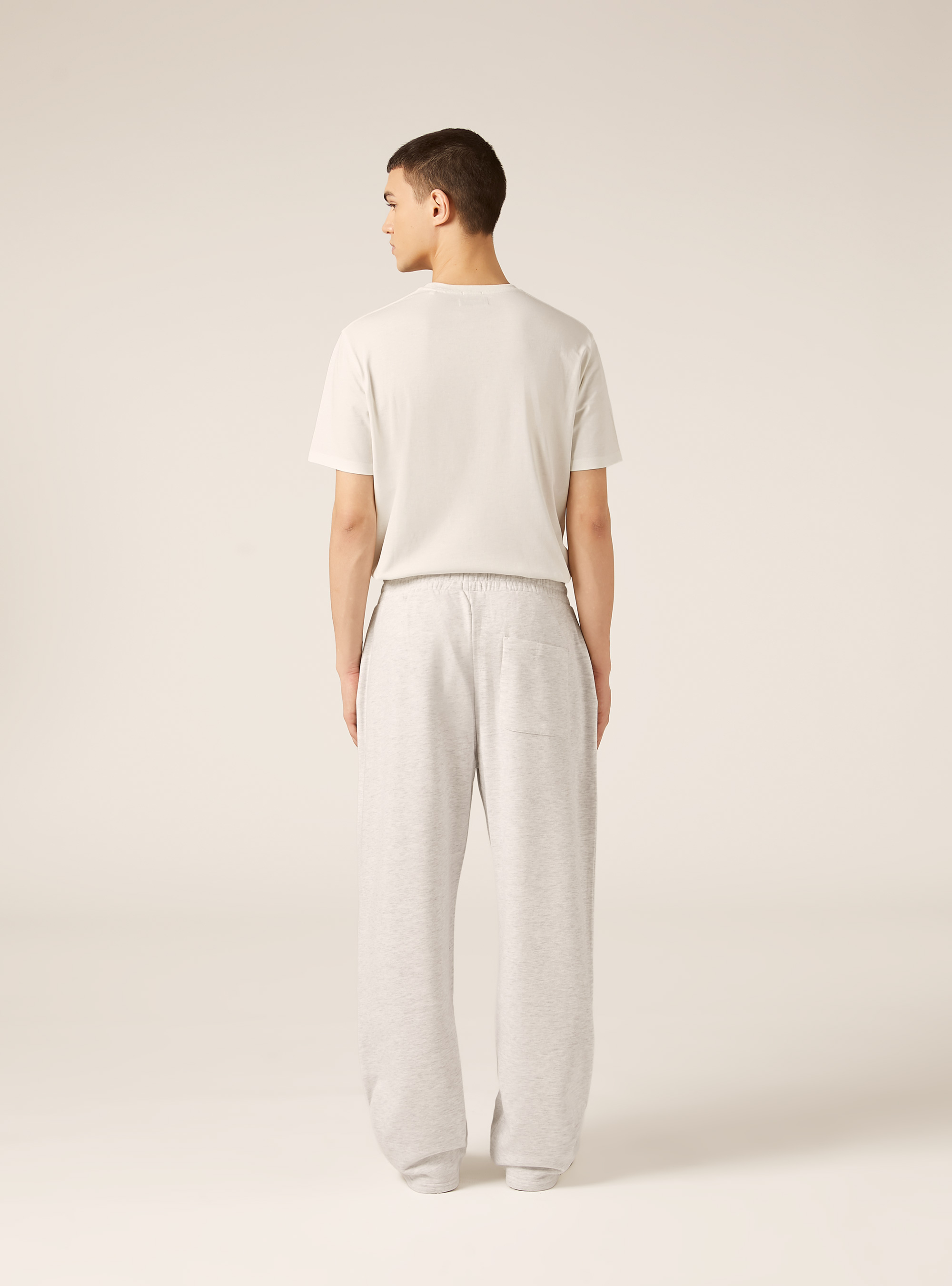 Pantalone in felpa loose fit, MGY3 GREY MEL LIGHT