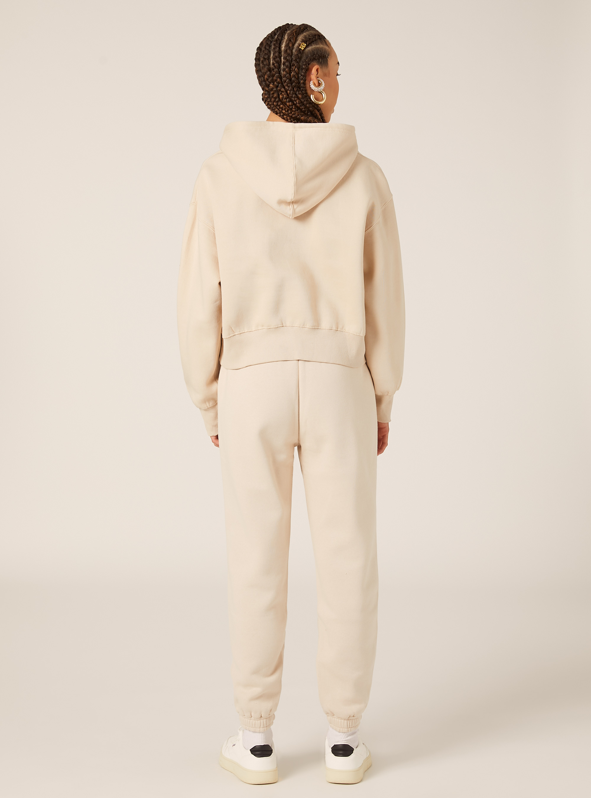 Sweat à capuche coupe boxy, BG2 BEIGE MEDIUM