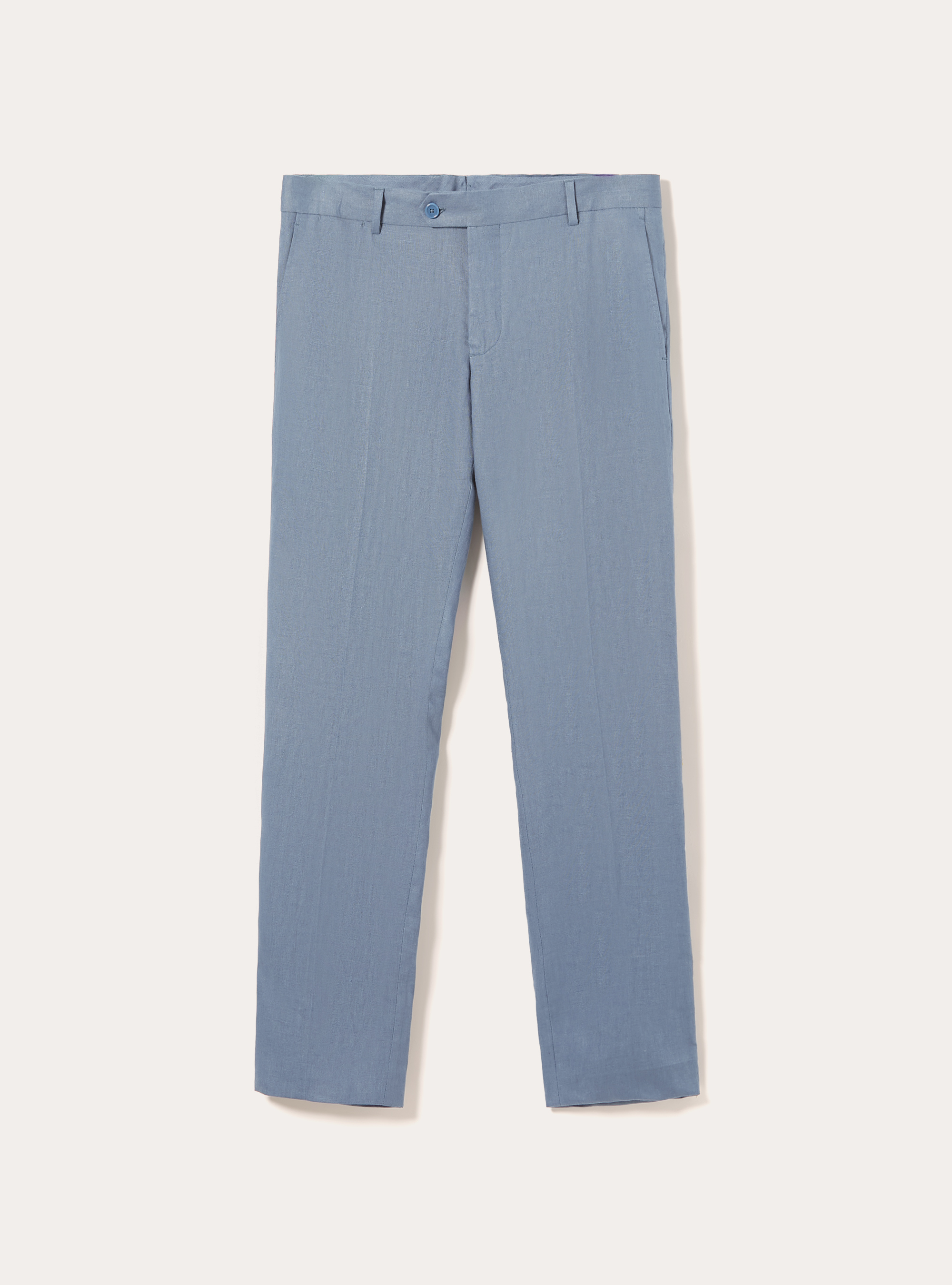 Pantalones de lino puro, OB2 BLUE OIL MED.