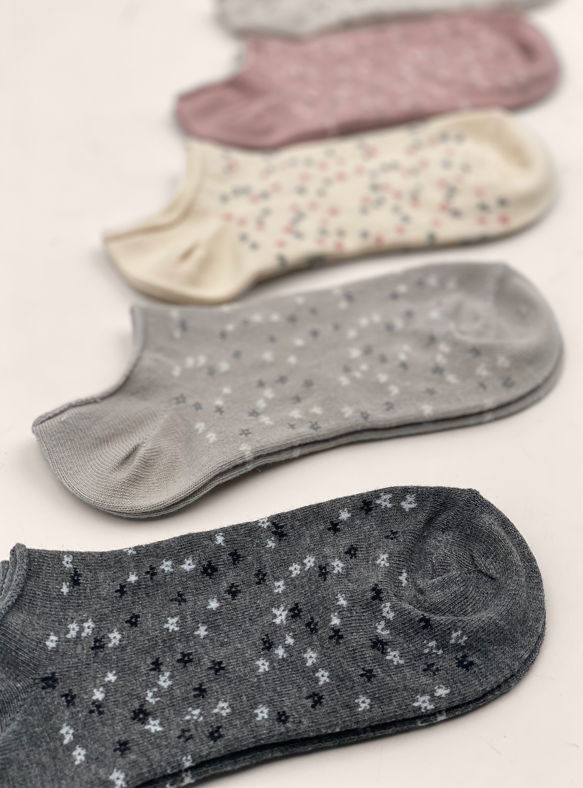 Set de 5 pares de calcetines estampados, MULTICOLORE