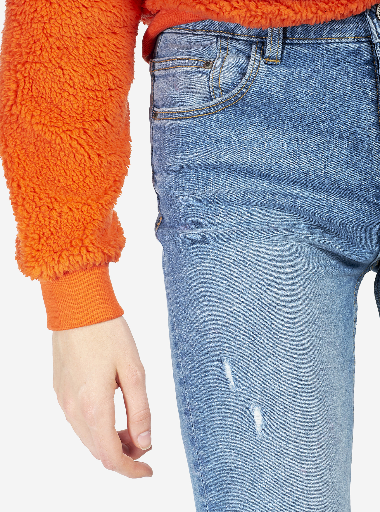 JEANS SKINNY HIGH WAIST, BLUE