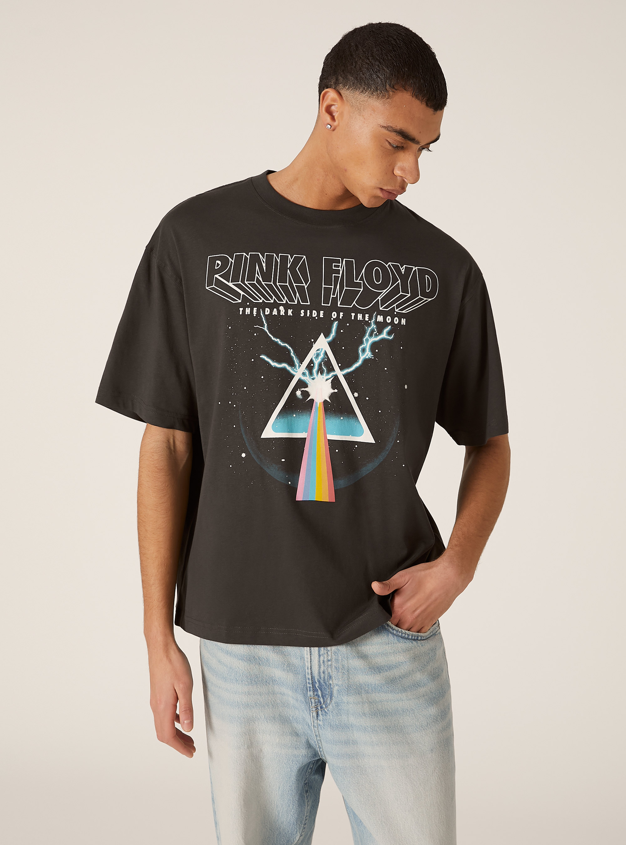 Pink Floyd / Camiseta Alcott boxy fit, BK3 BLACK CHARCOAL