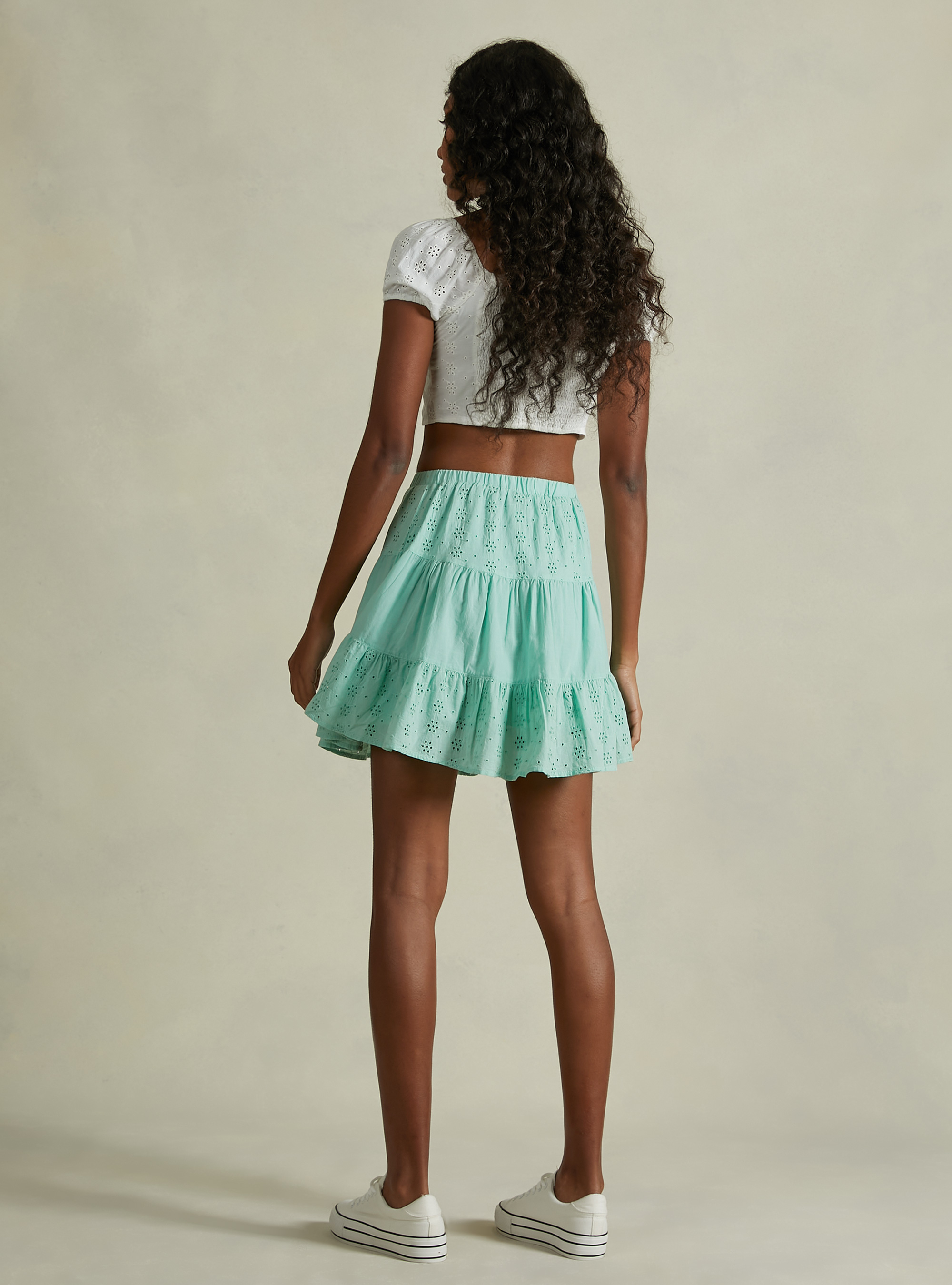 Gonna in pizzo Sangallo, GA3 AQUA GREEN LIGHT