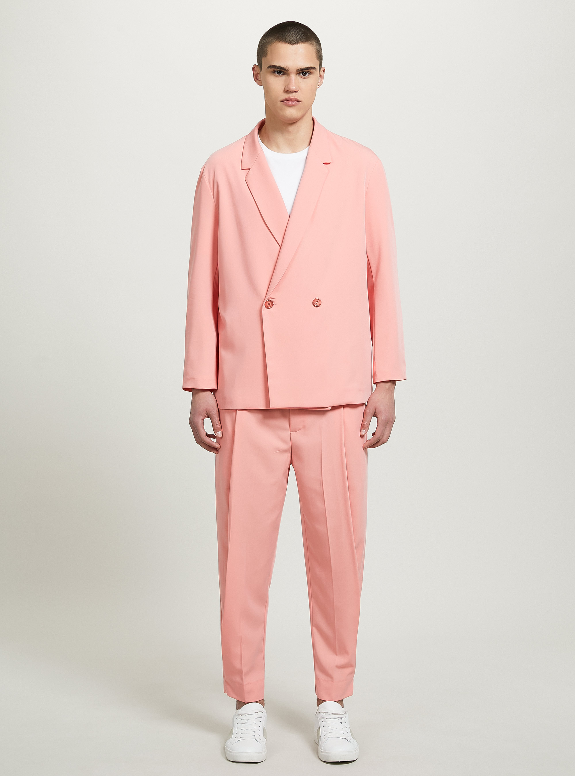 Pantaloni con doppia pence trasversale, OR3 ORANGE LIGHT