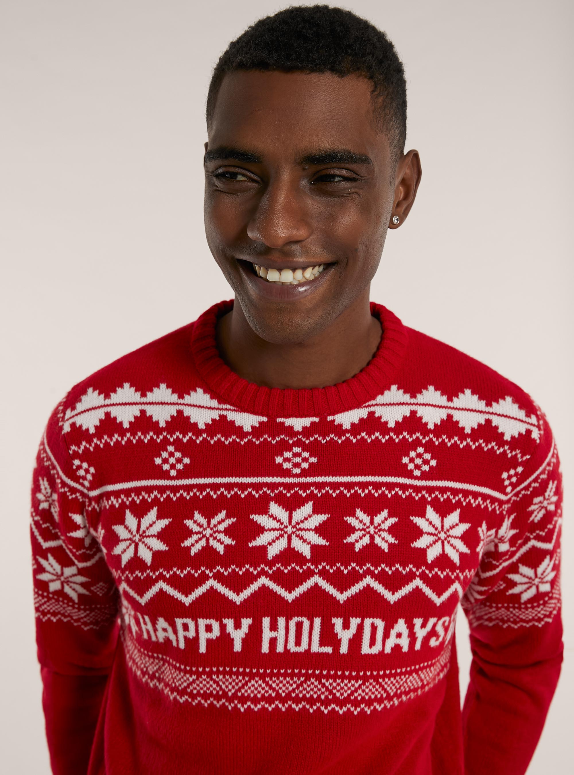 Pullover Christmas Family Collection, WH1 OFF WHITE