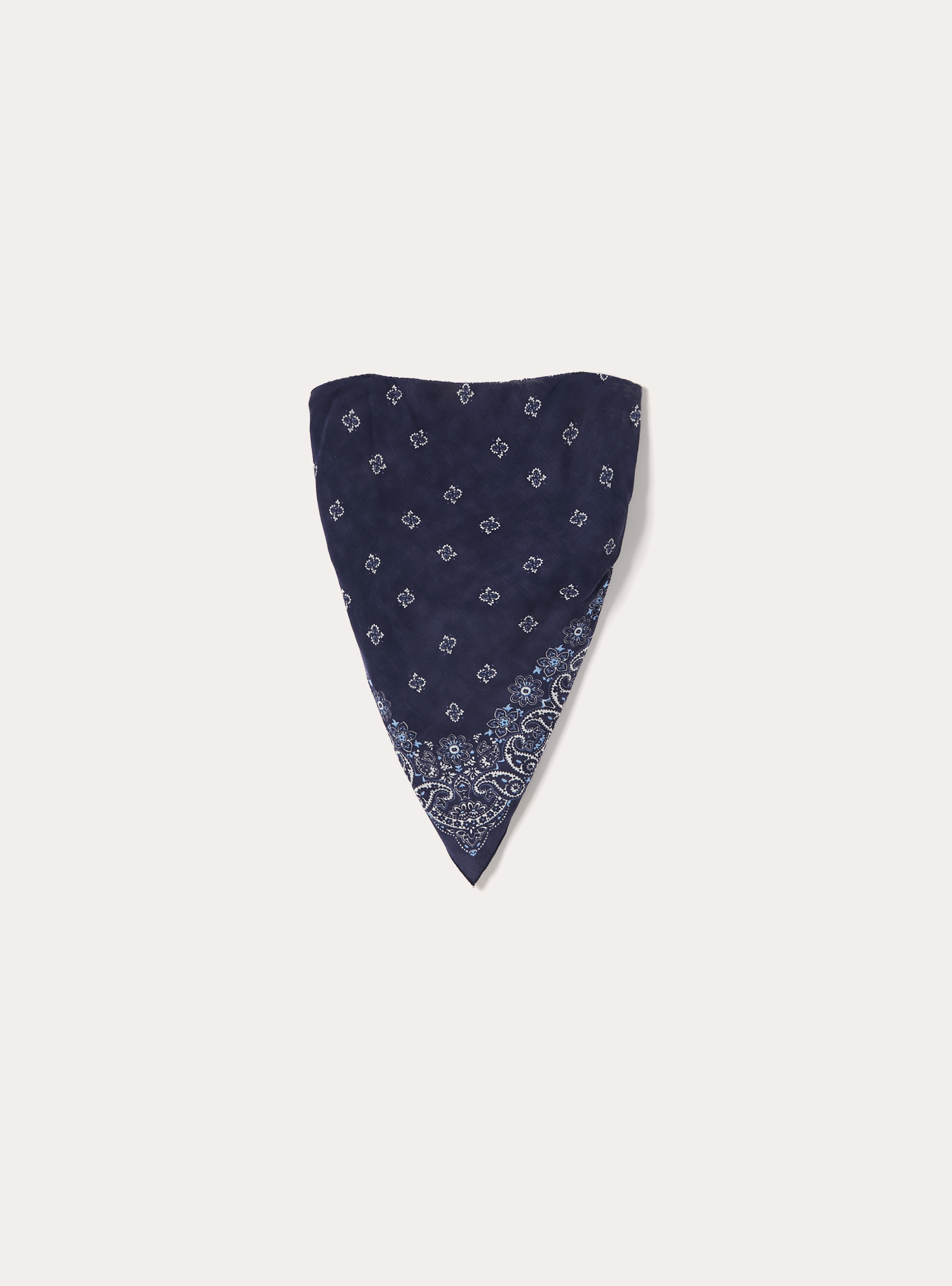 Paisley Print Bandeau Top, NA2 NAVY MEDIUM