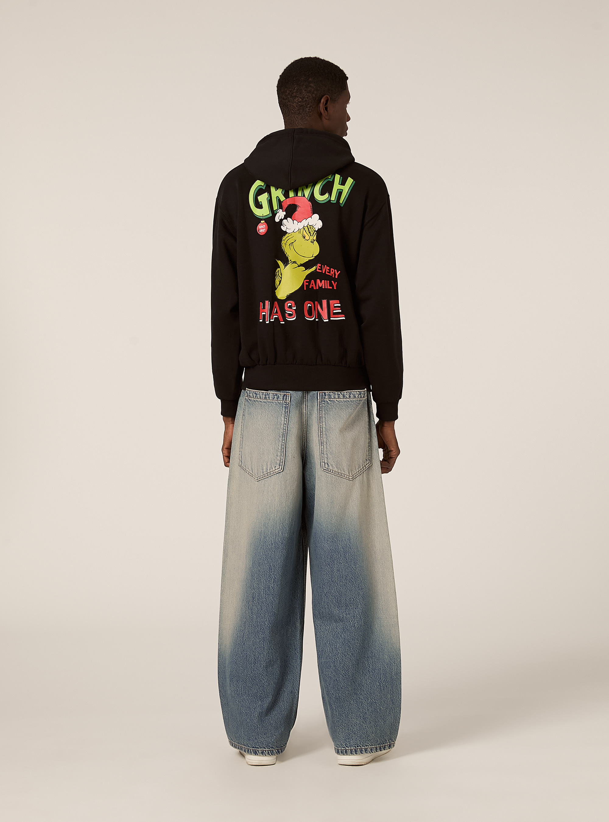 Felpa boxy the grinch, BK1 BLACK