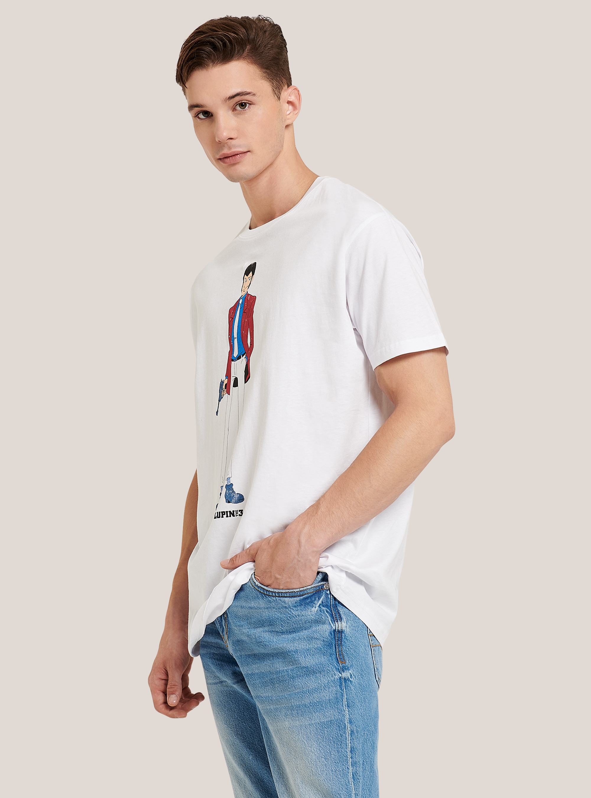 Maglietta Lupin x Alcott, BIANCO