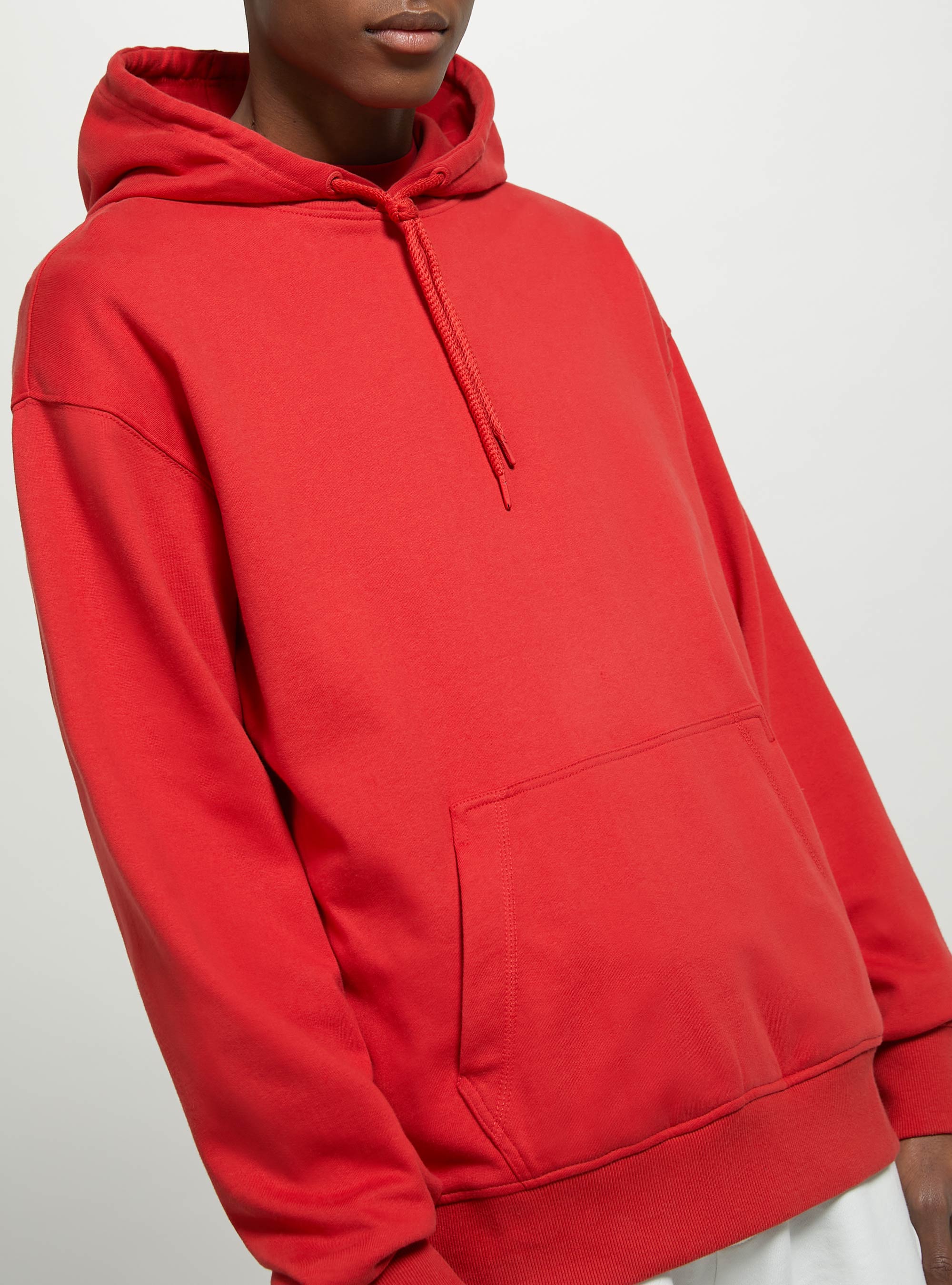 Sweatshirt with hood and pouch pocket, RD2 RED MEDIUM
