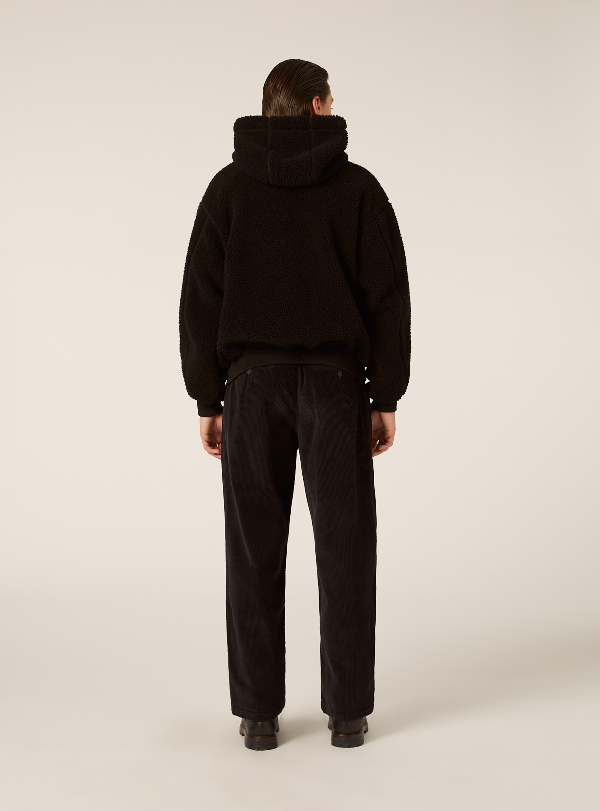 Teddyjacke mit Kapuze, BK1 BLACK