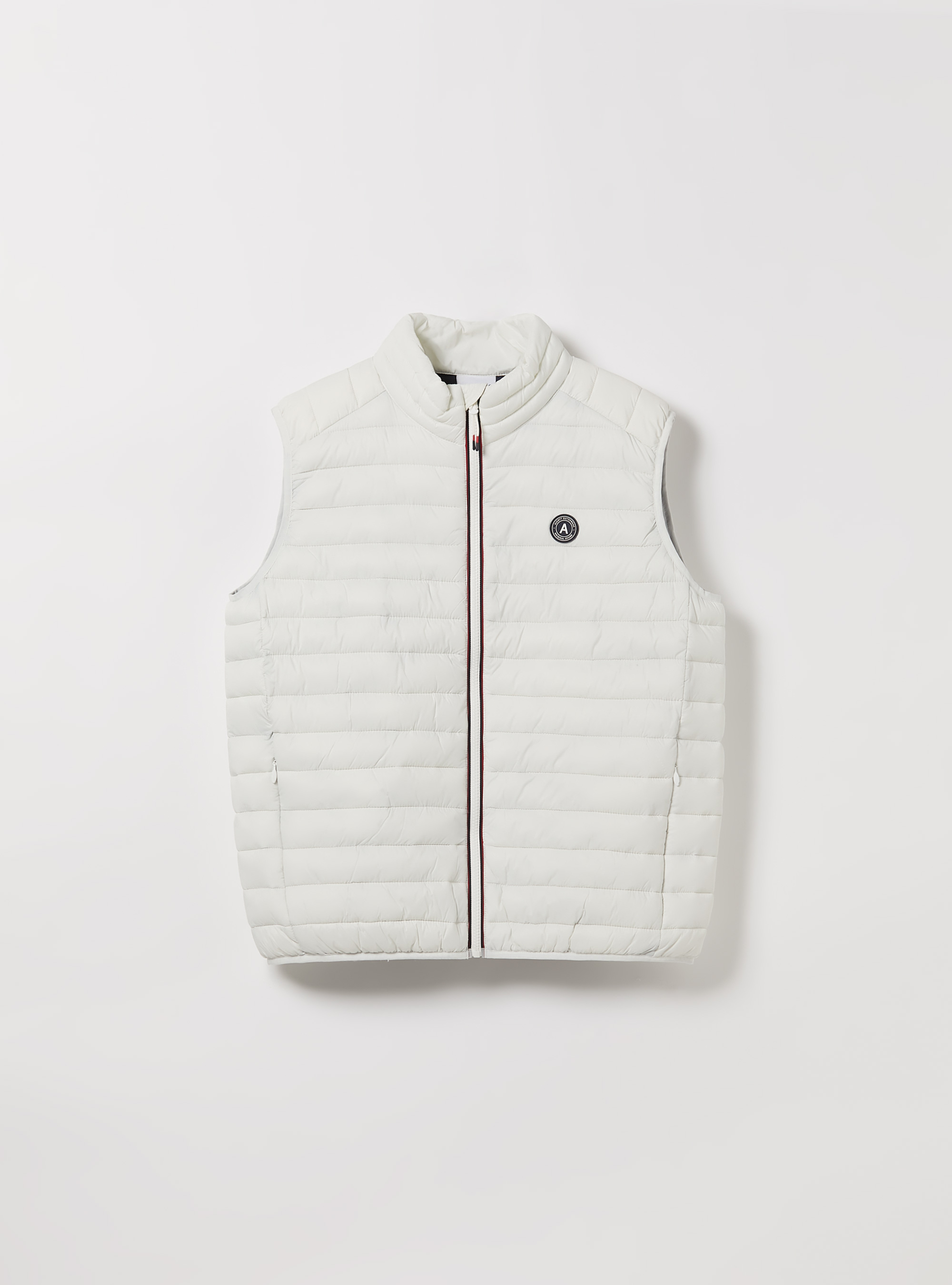 Padded sleeve jacket with contrasting zip, WH2 WHITE