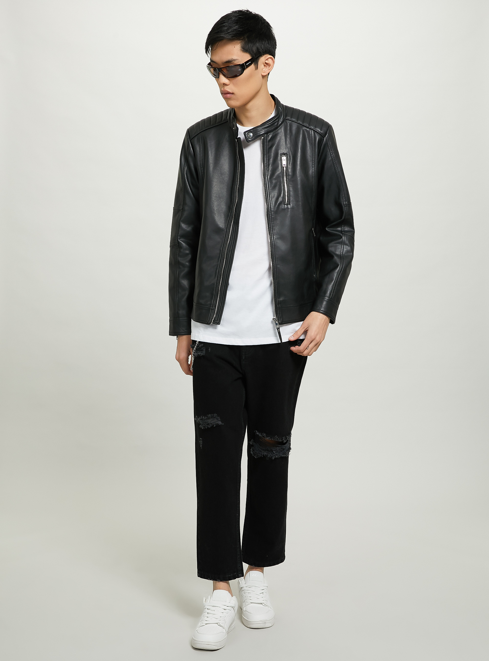 ジャケット・アウター EURO KENYV Eco Leather Coach Jacket EURO KENYV Eco Leather Coach Jacket