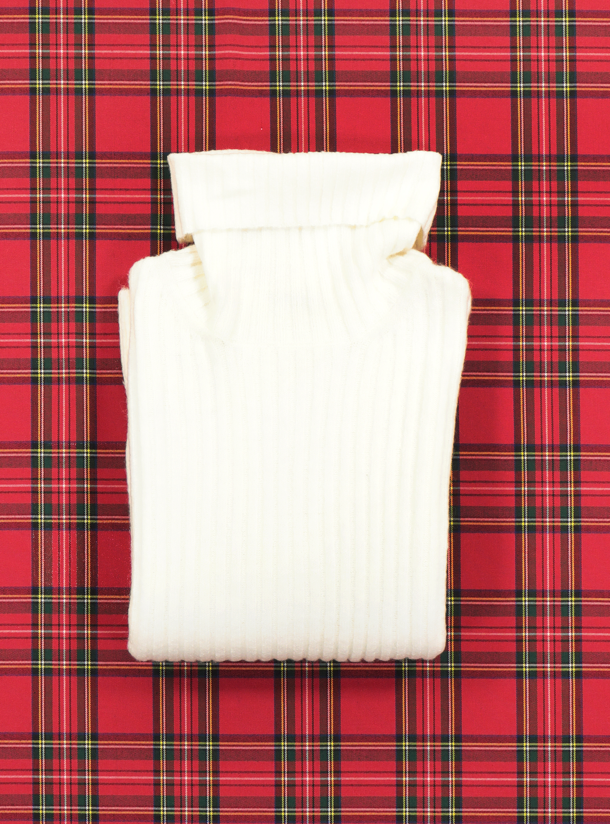 Jersey oversize de cuello alto, BLANCO