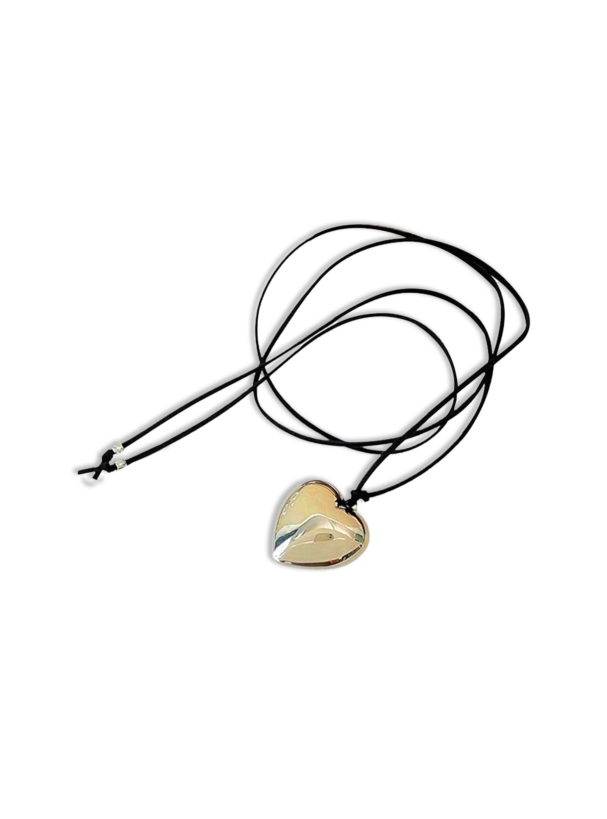 Collana choker con cuore, Gold