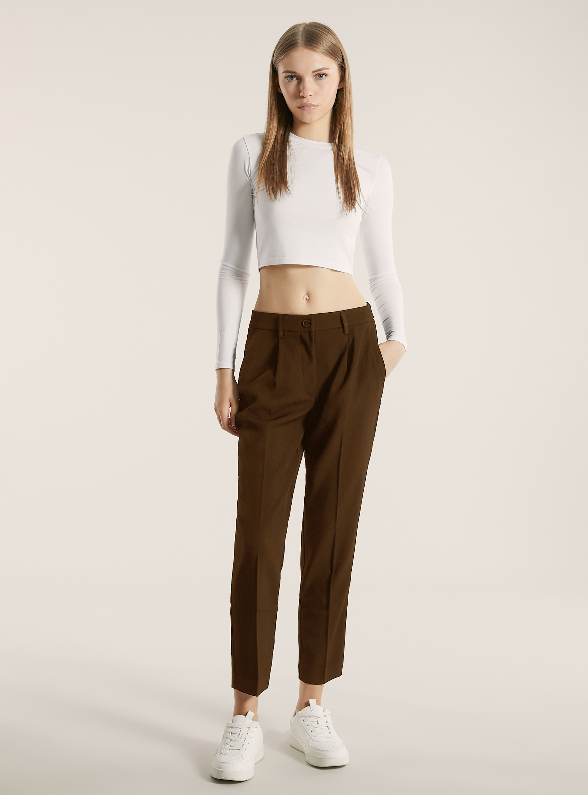 Tailored trousers, BR2 BROWN MEDIUM