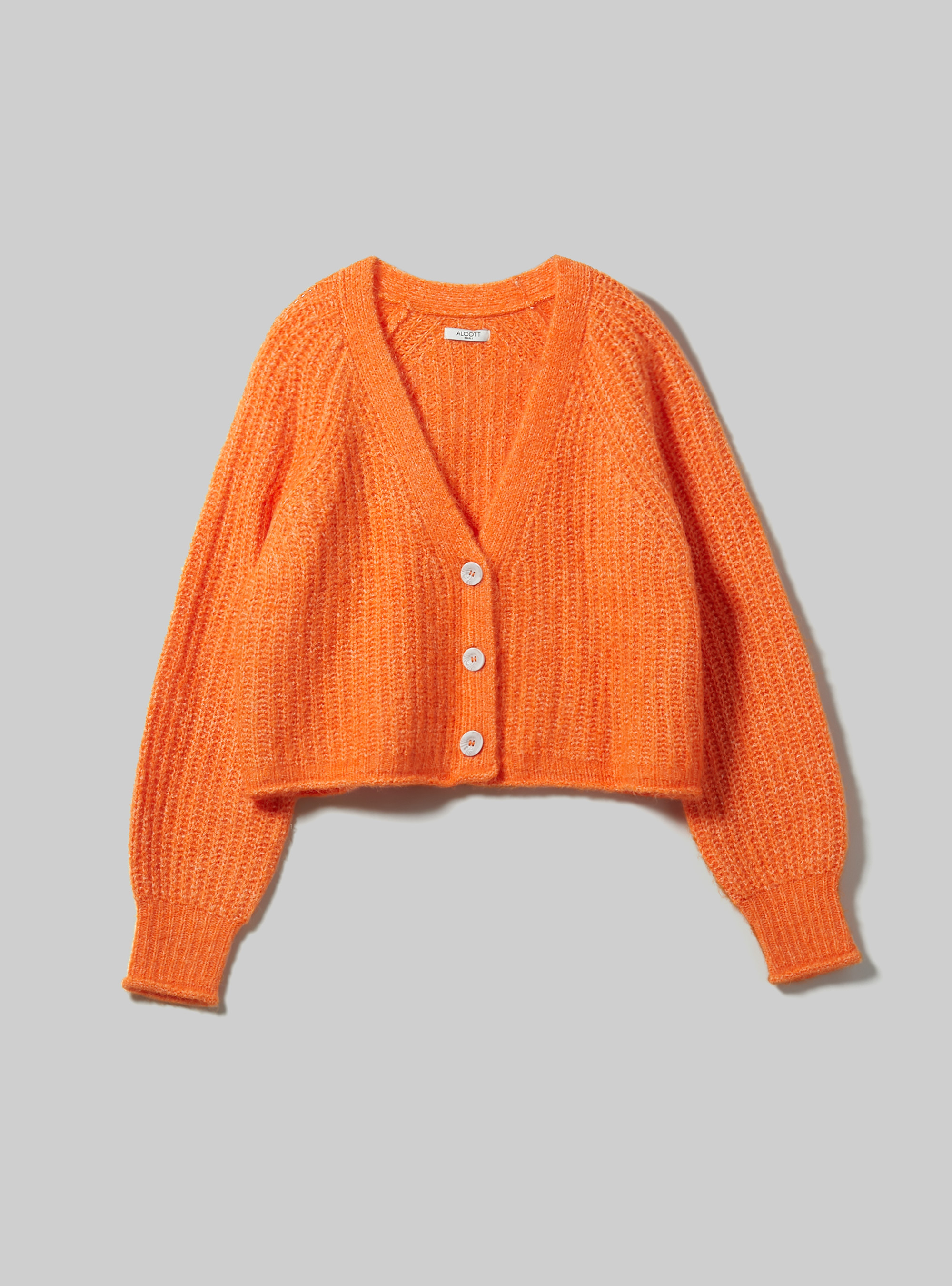 Cárdigan con botones, OR3 ORANGE LIGHT