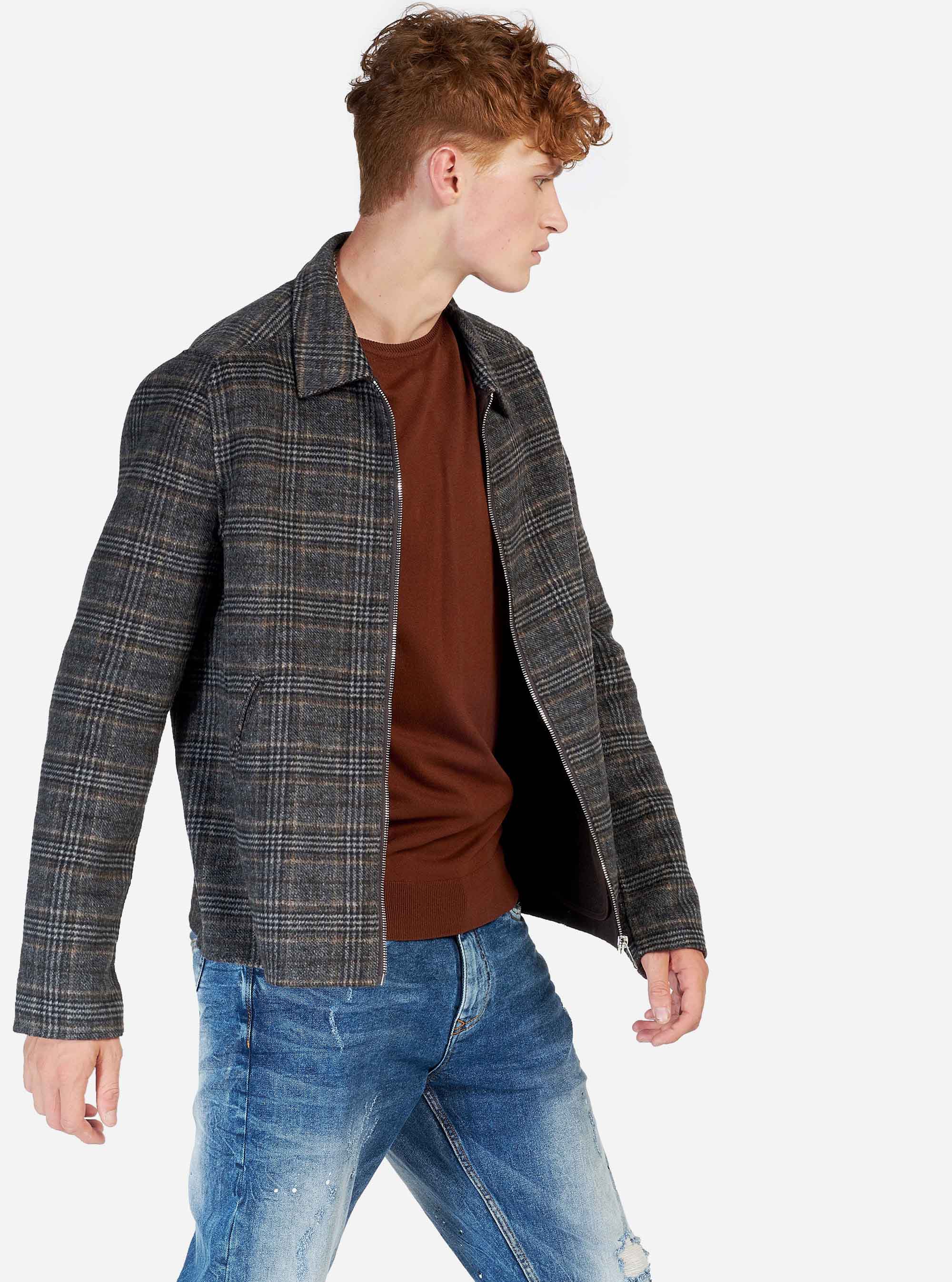 UNLINED PRINCE OF WALES JACKET, CHECKS