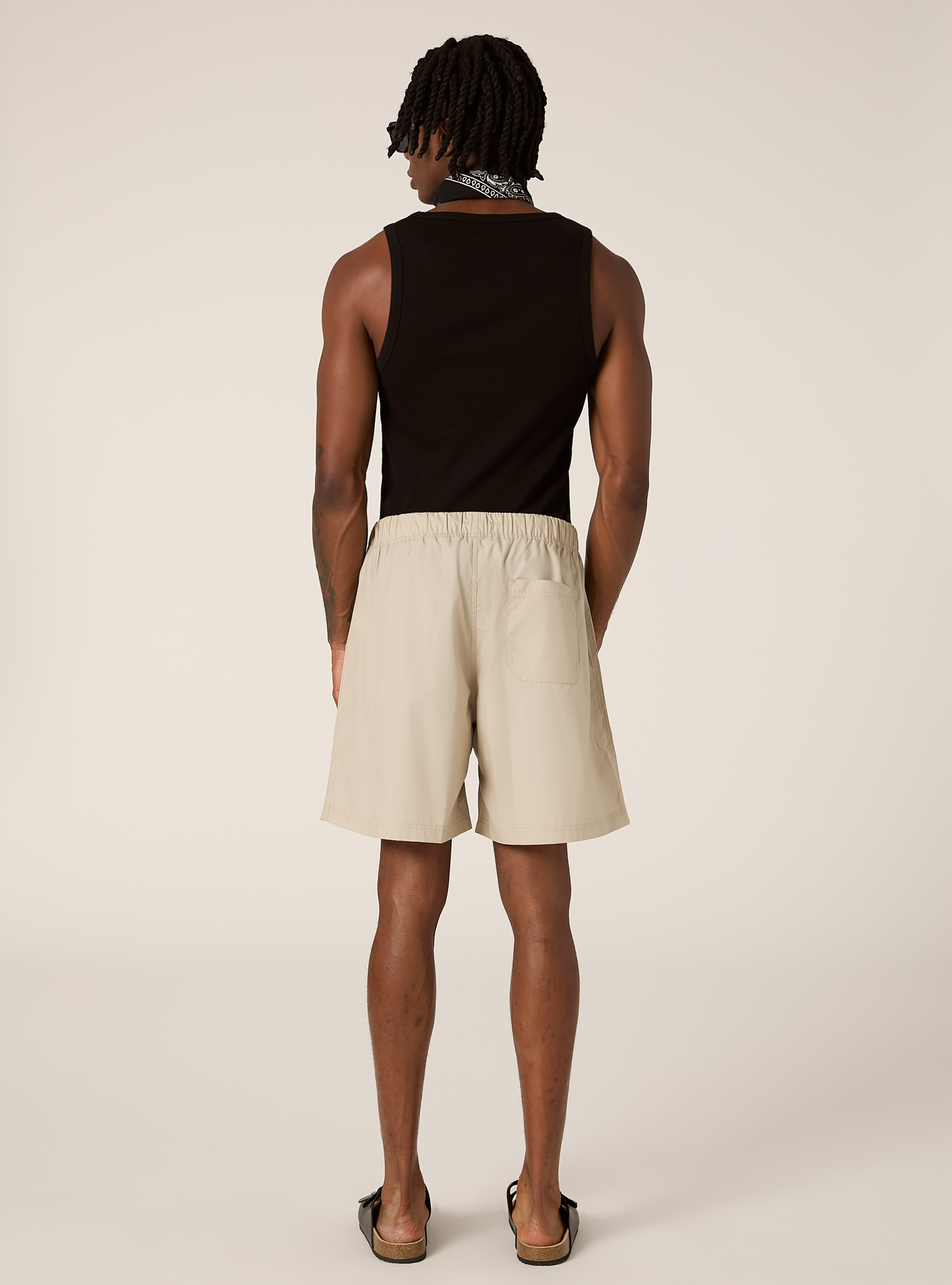 Boxy Fit Poplin Bermuda Shorts, BG2 BEIGE MEDIUM