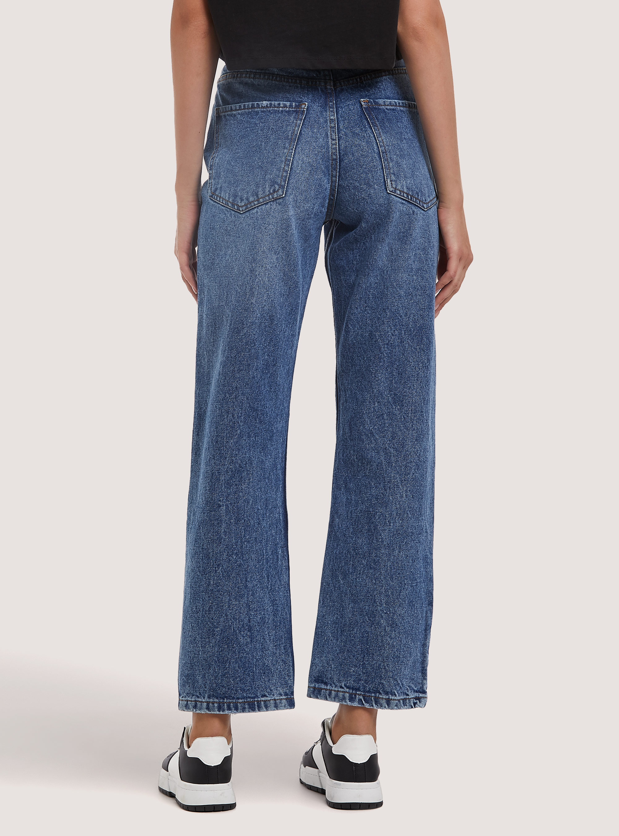 Jeans gerade geschnitten, D004 MEDIUM LIGHT BLUE