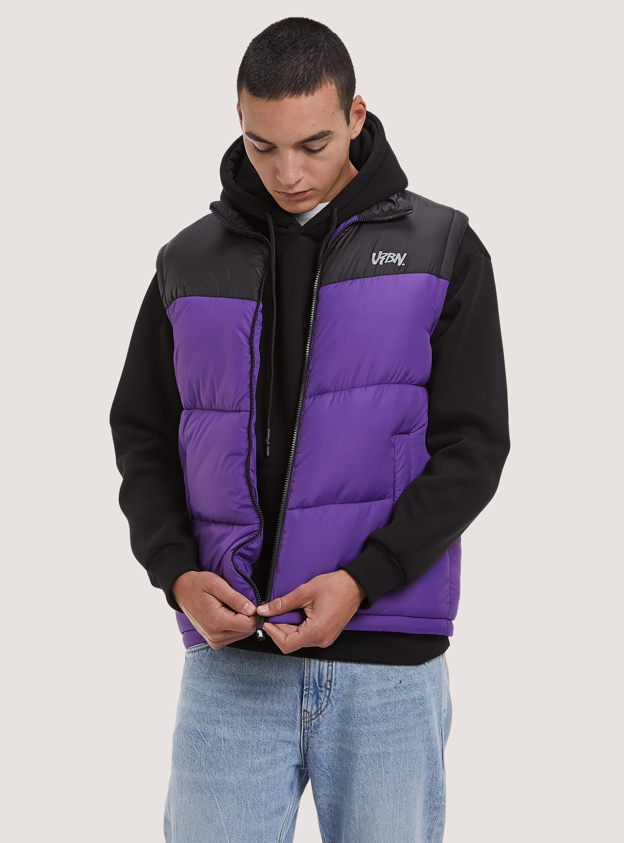 Gilet color&eacute;es avec impression, VI2 VIOLET MEDIUM