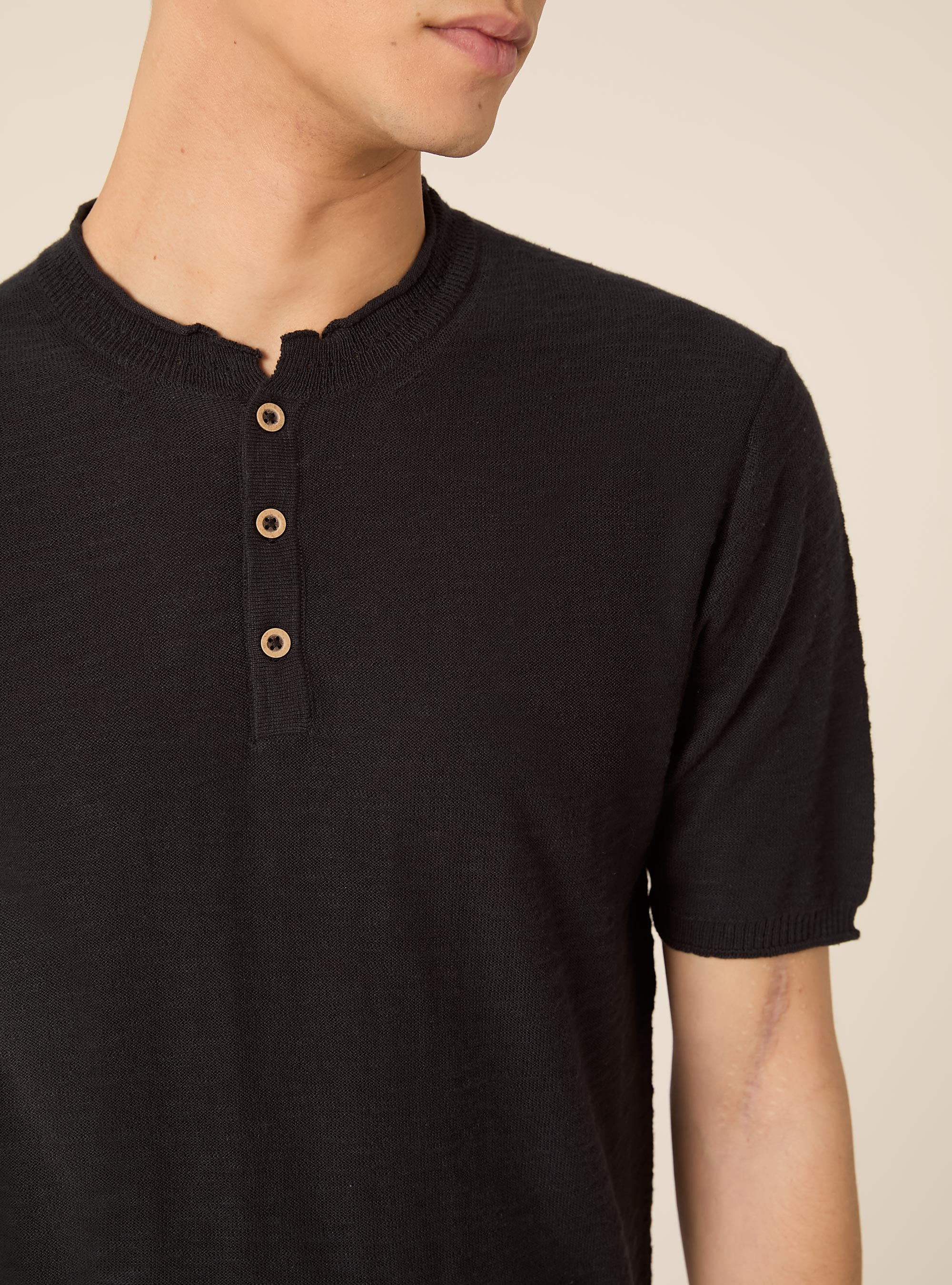 Pullover leggero con collo serafino, NAVY MEDIO