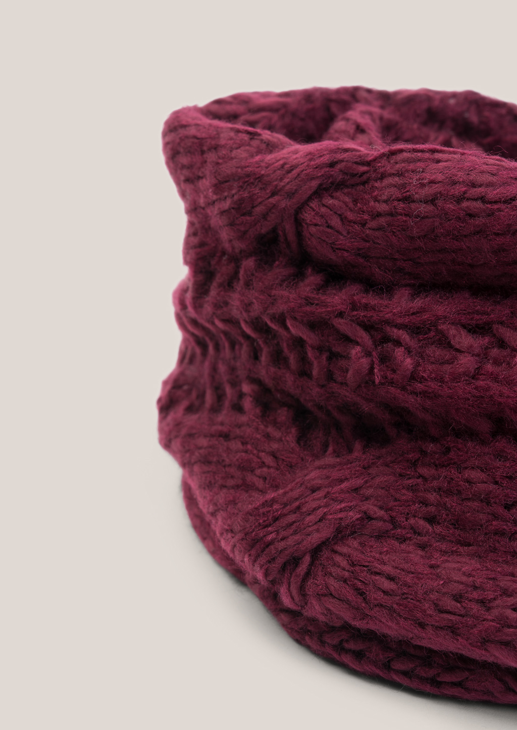 Sciarpa con frange, BORDEAUX