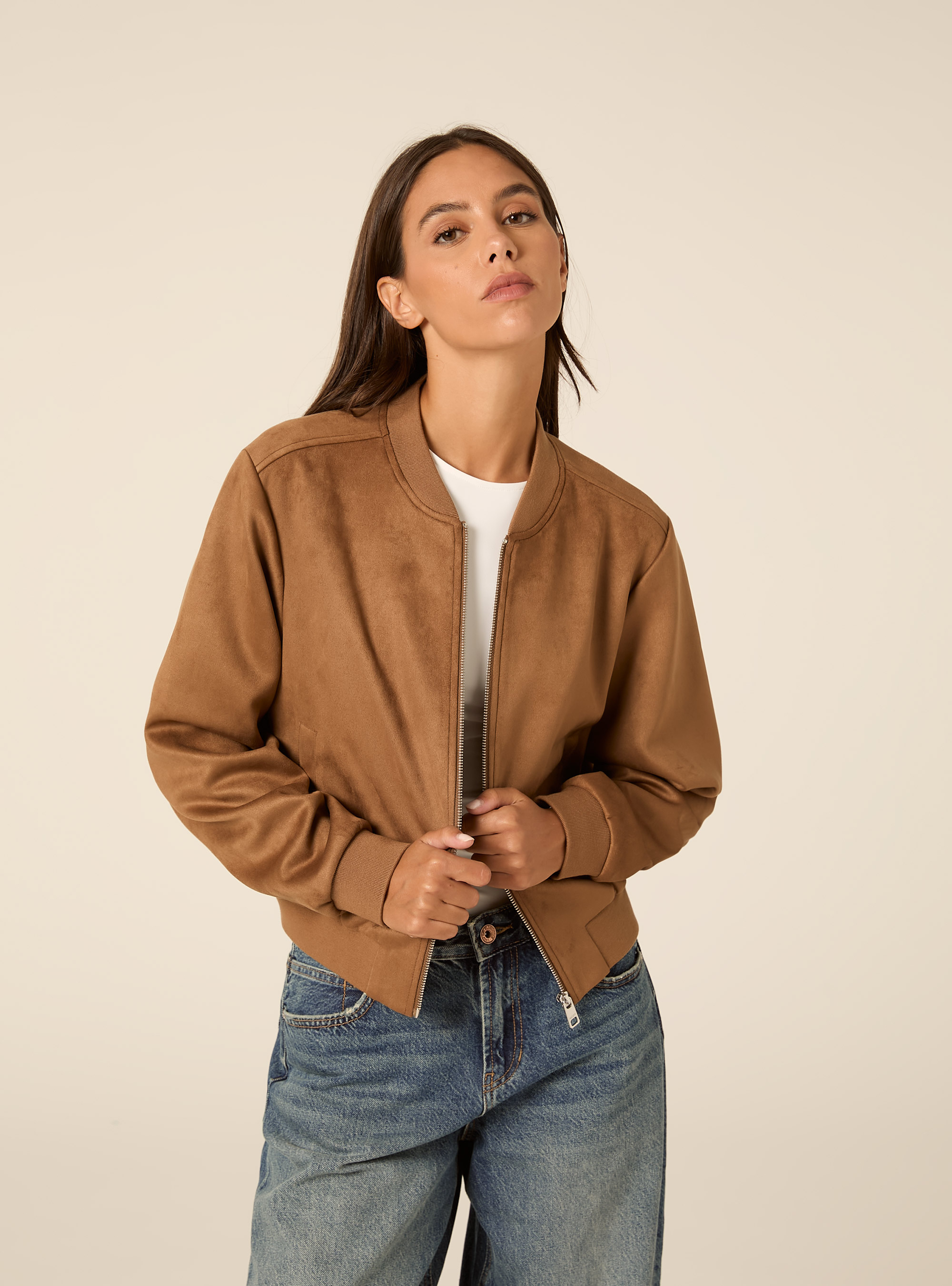 Bomber effetto camoscio, TB2 TOBACCO MEDIUM