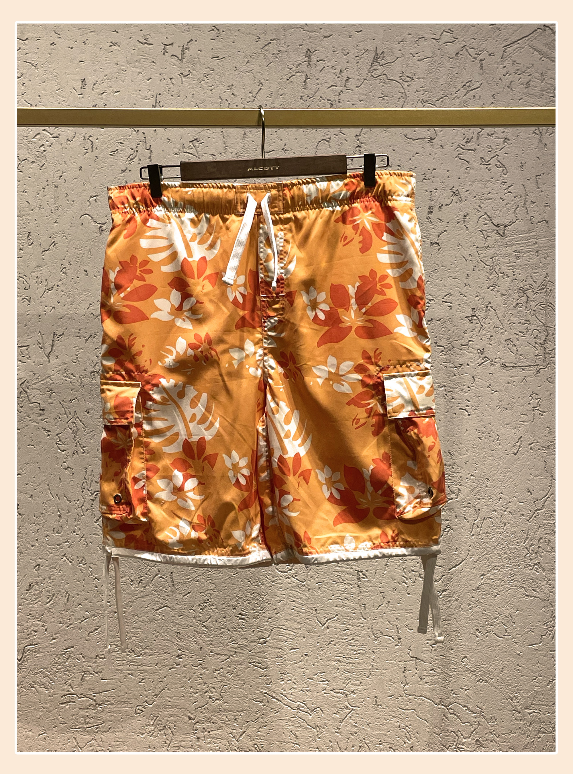 Printed swimwear, ORANGE