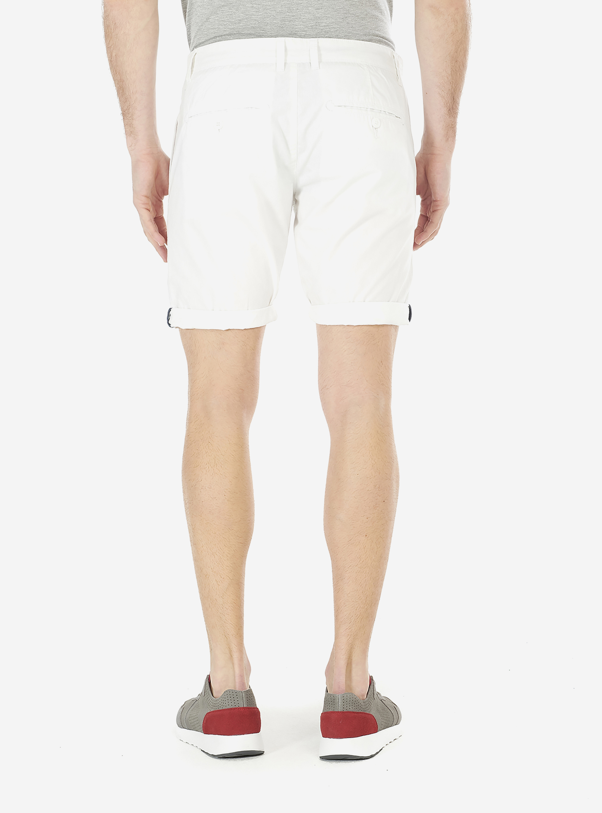 Bermuda basic in canvas, C099 WHITE