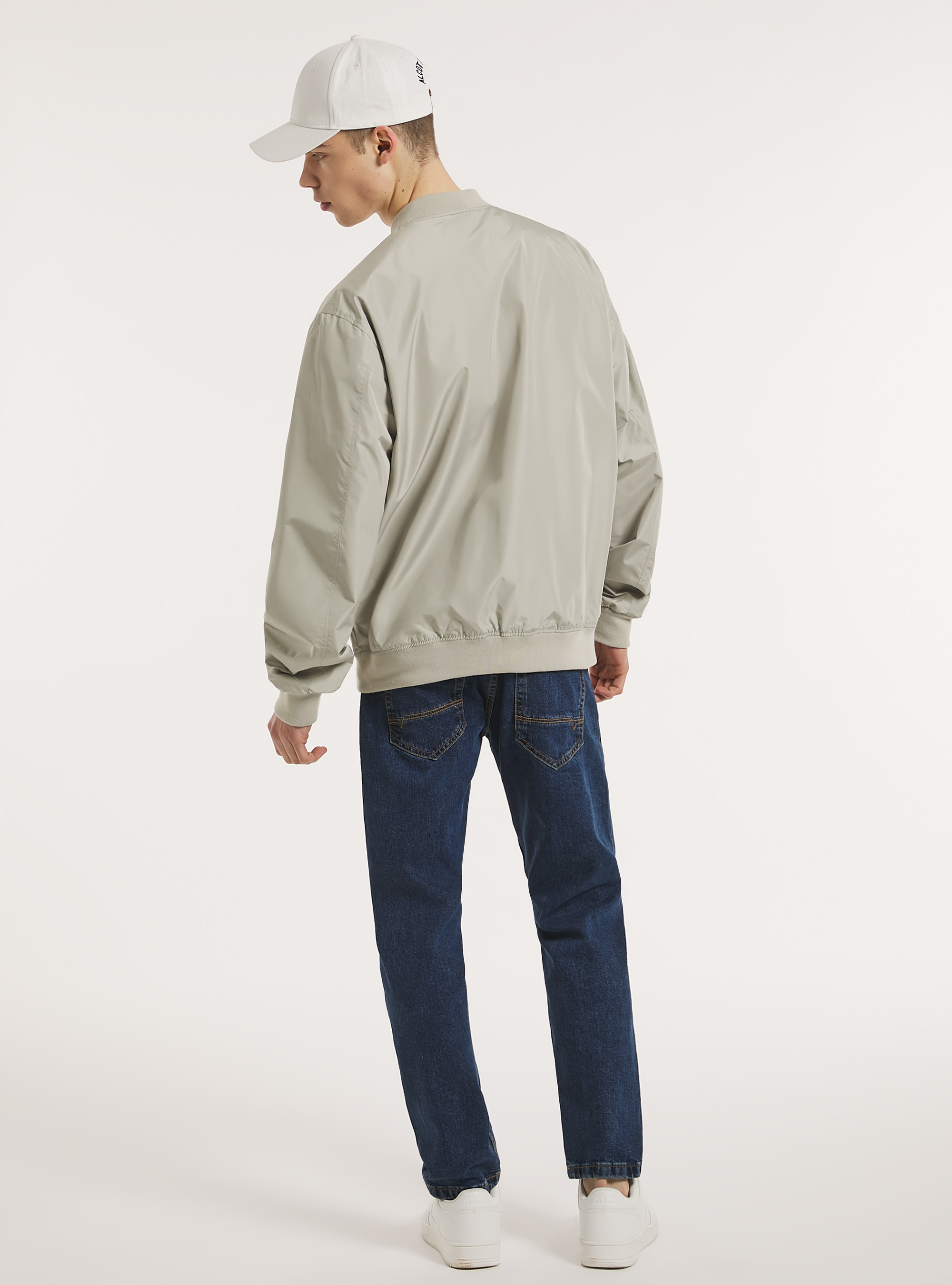 Bomber antivento regular fit, CR3 CREAM LIGHT