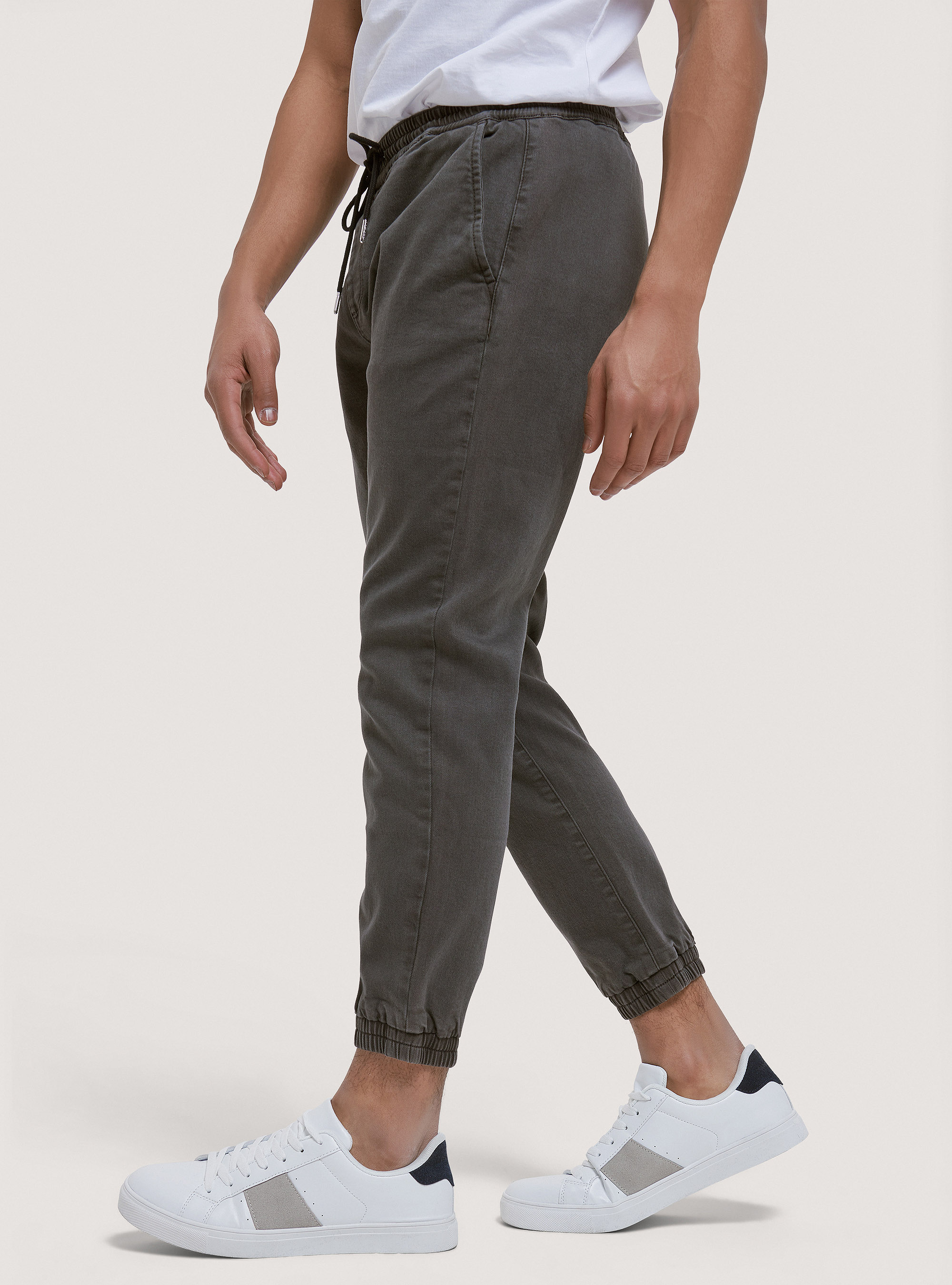 Cotton jogger trousers, C0569 FANGO