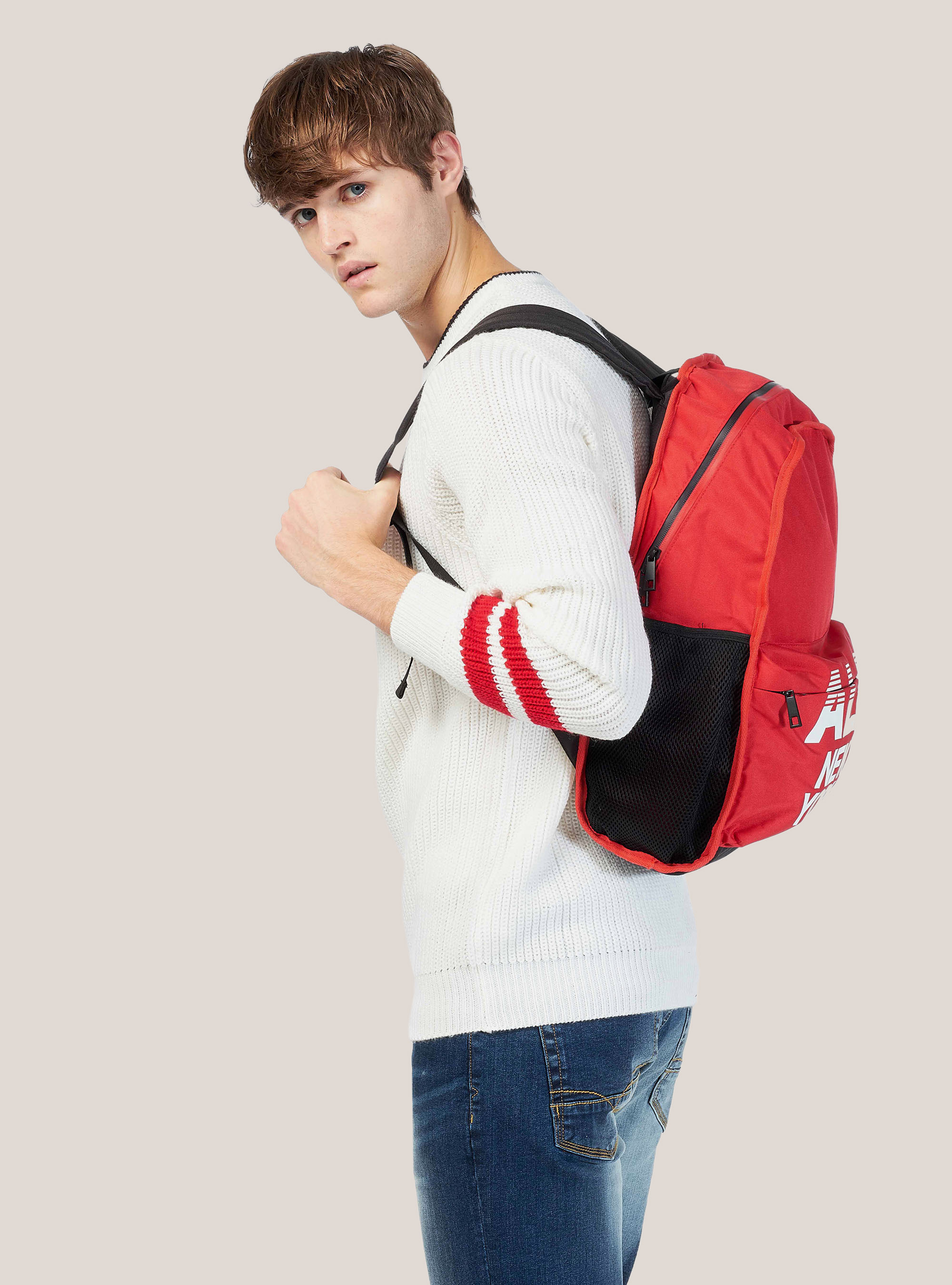 Mochilla con logo, ROJO