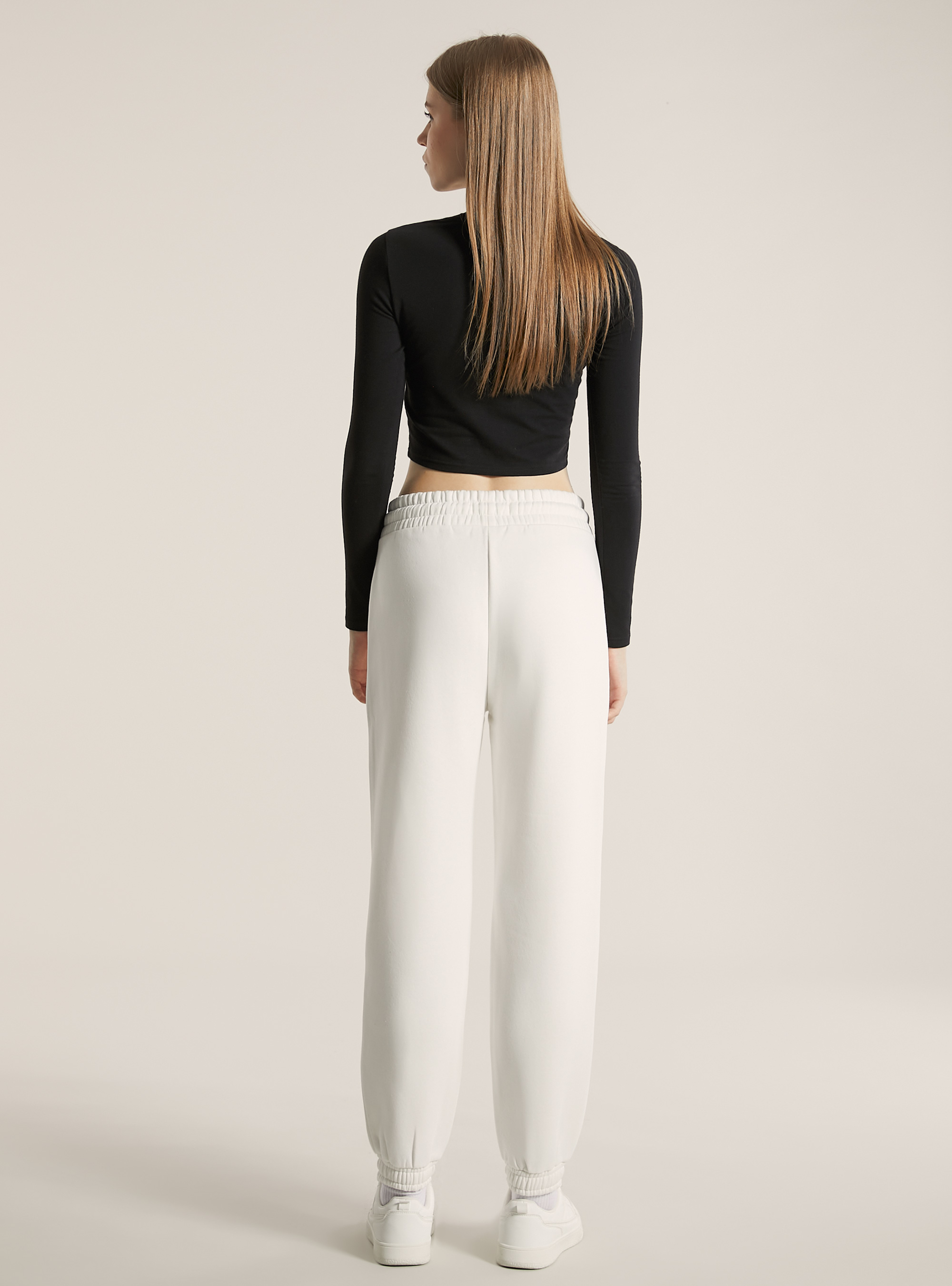 Jogginghose aus Plüsch, WH2 WHITE