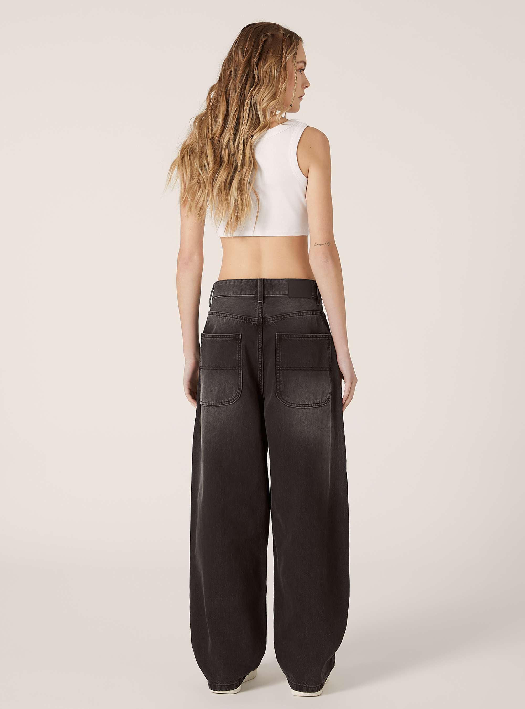 Skater Fit Jeans, D000 BLACK