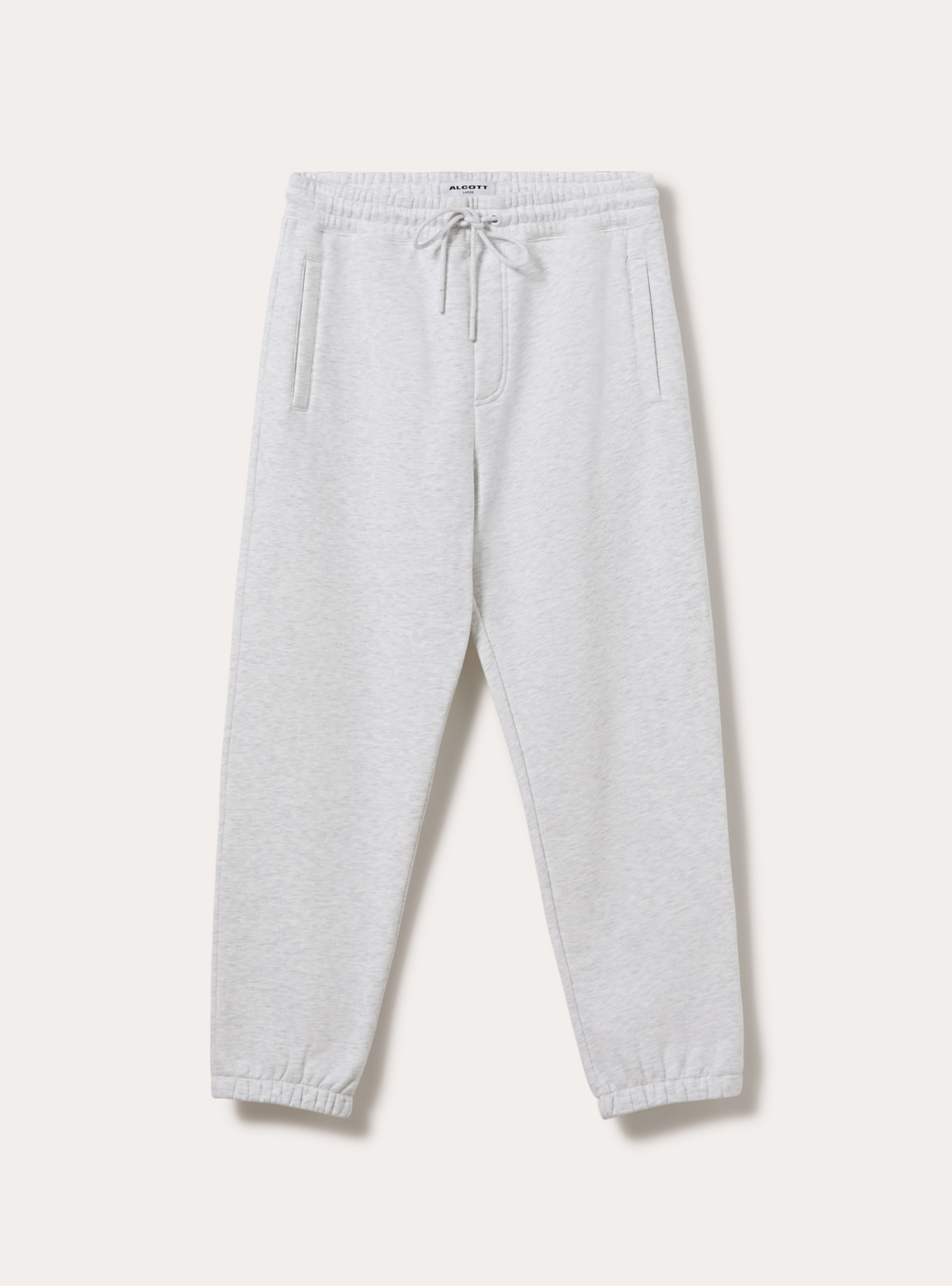 Jogger basico con coulisse ed elastico in vita, MGY3 GREY MEL LIGHT