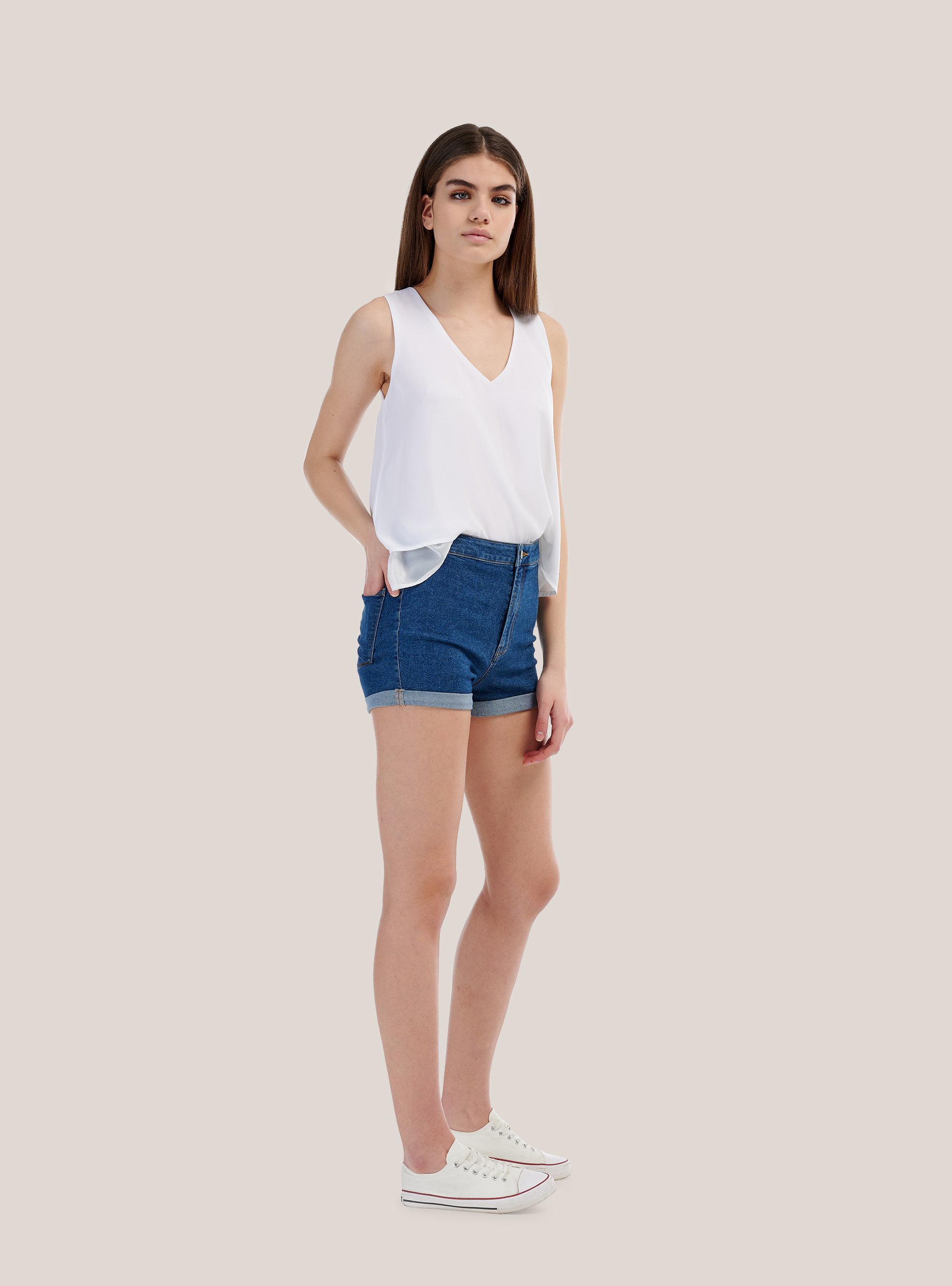 STRIPED SHIRT WITH FRENCH COLLAR, AZURE