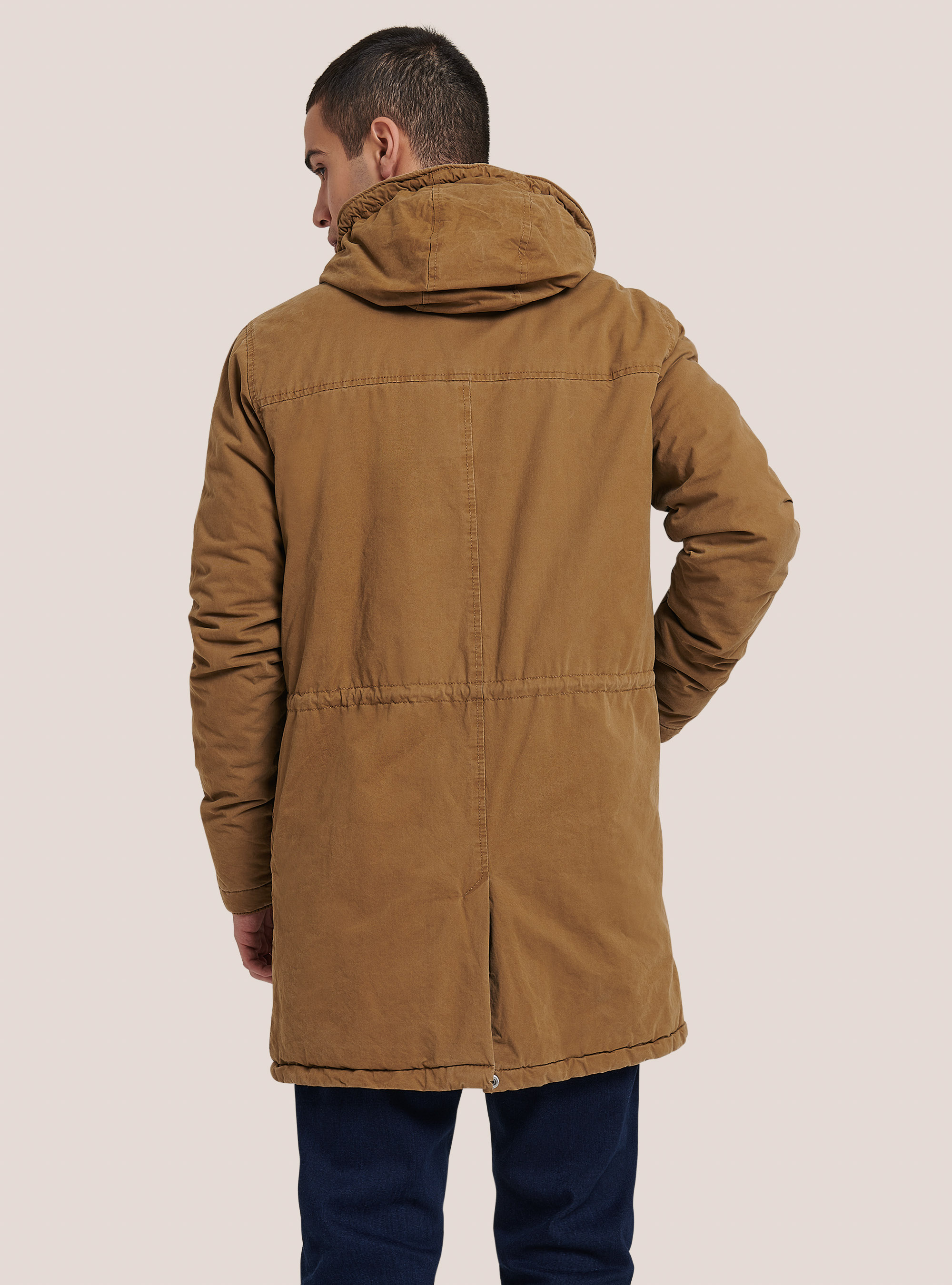Parka con finta giacca, TABACCO