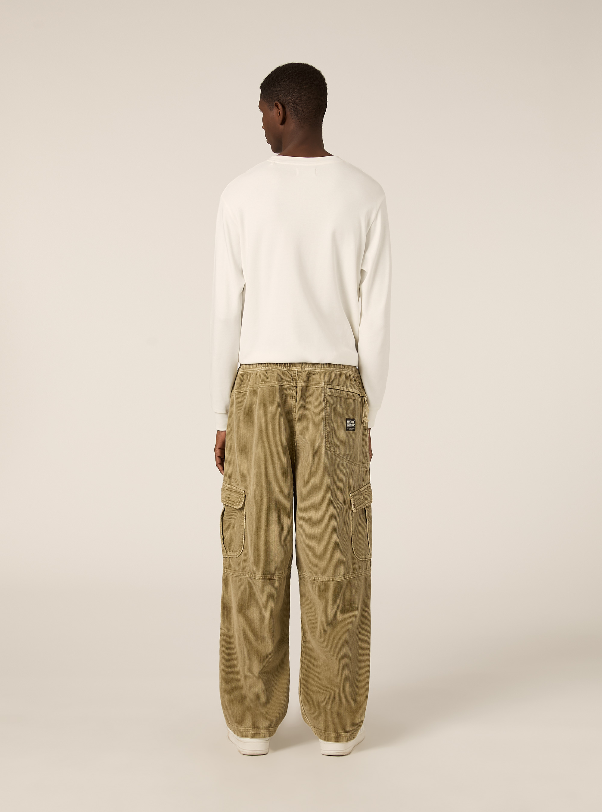 Pantaloni cargo in velluto a coste, KY2 KAKY MEDIUM