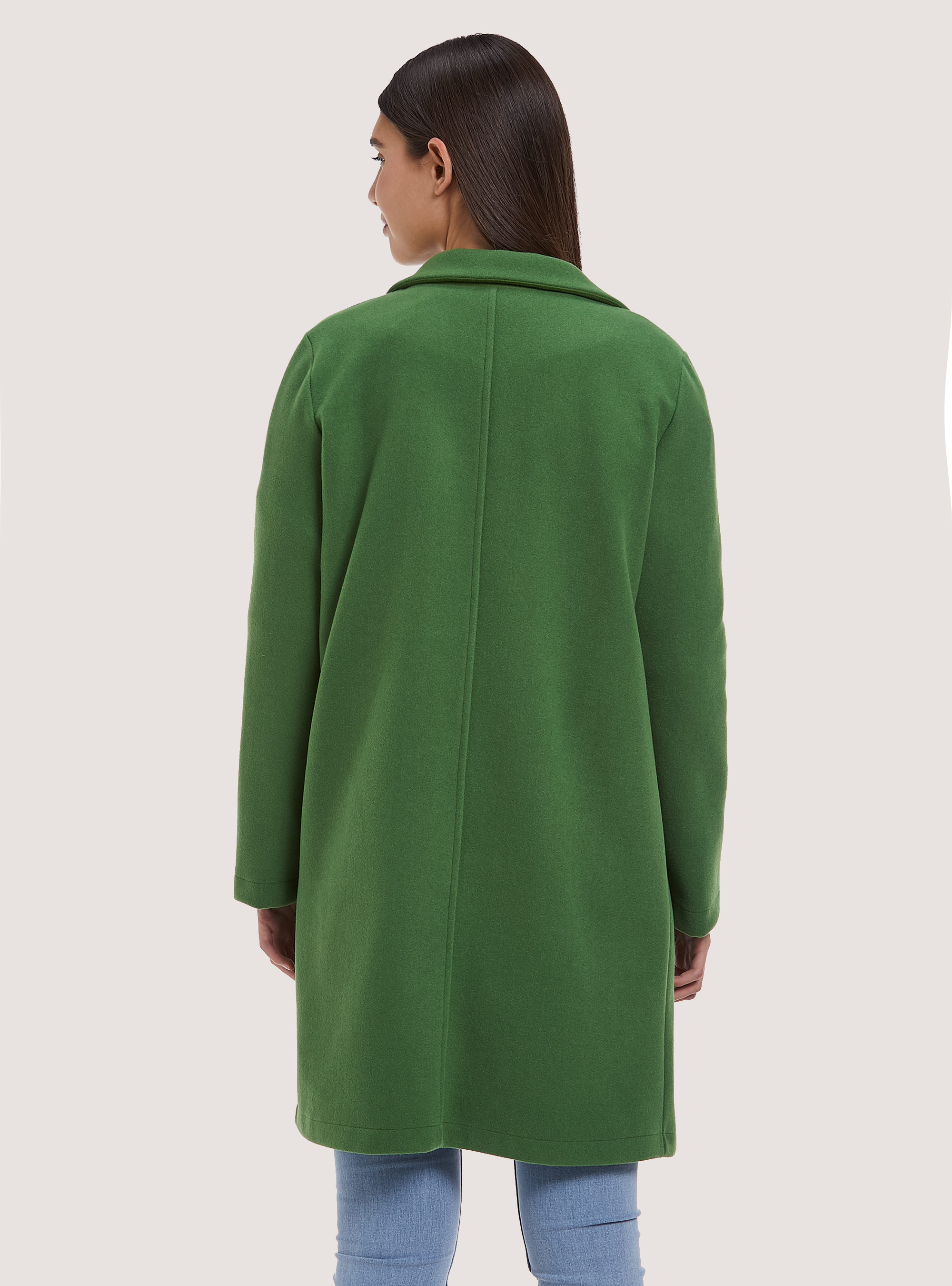 Open gauze knit coat, GN3 GREEN LIGHT