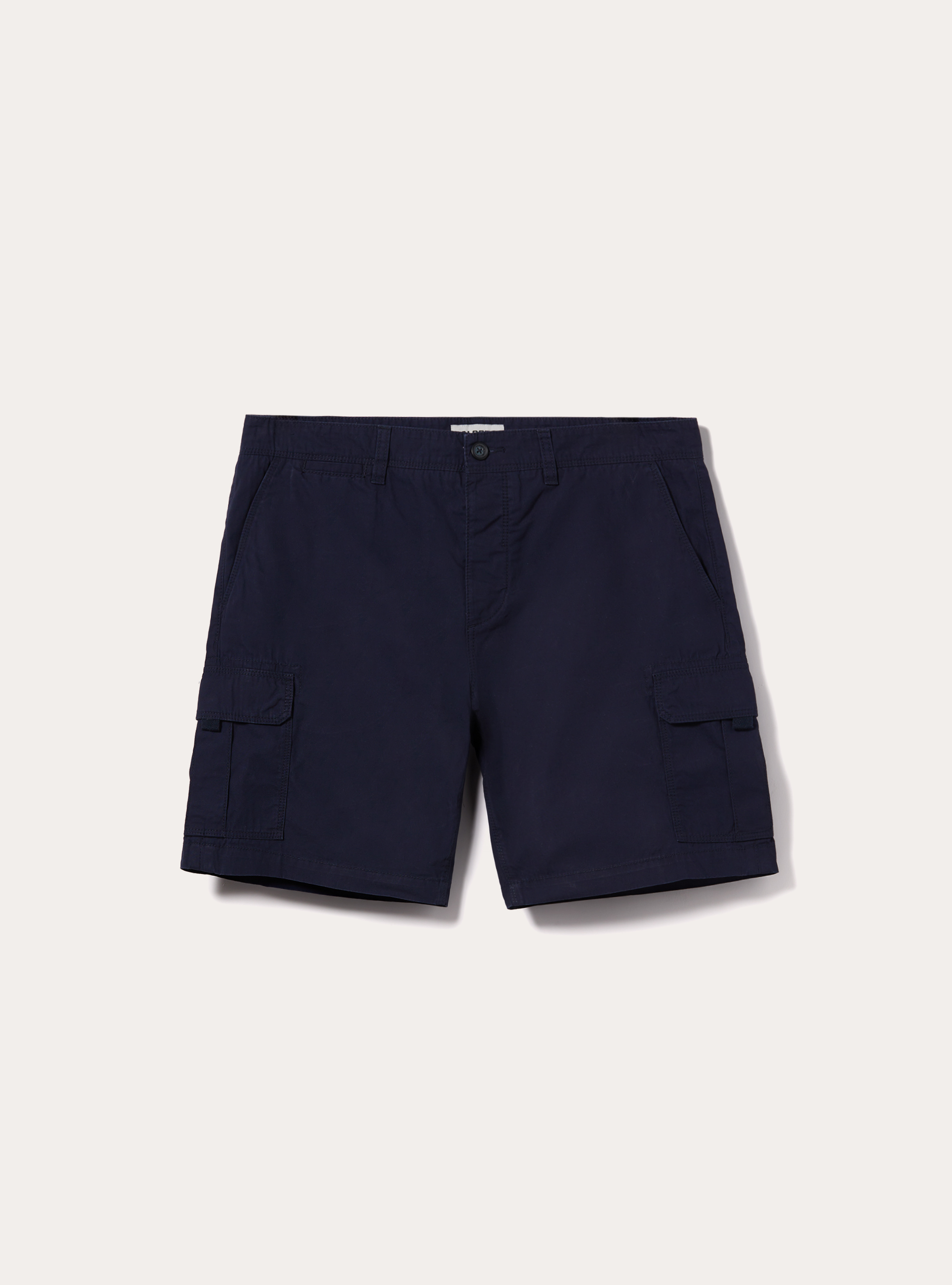 Cotton cargo bermuda shorts, BL1 BLUE DARK