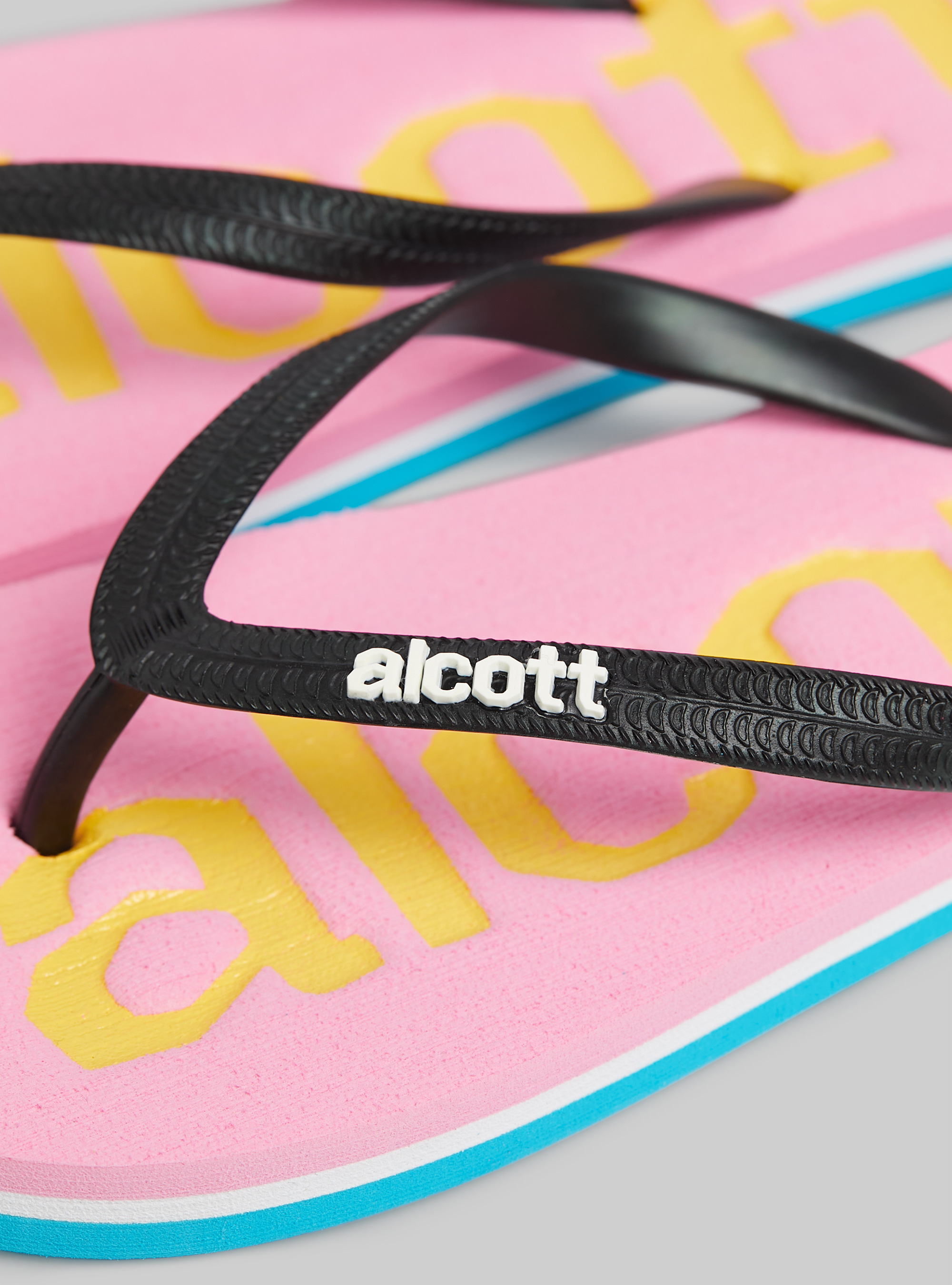 Infradito con logo a contrasto, PK3 PINK LIGHT