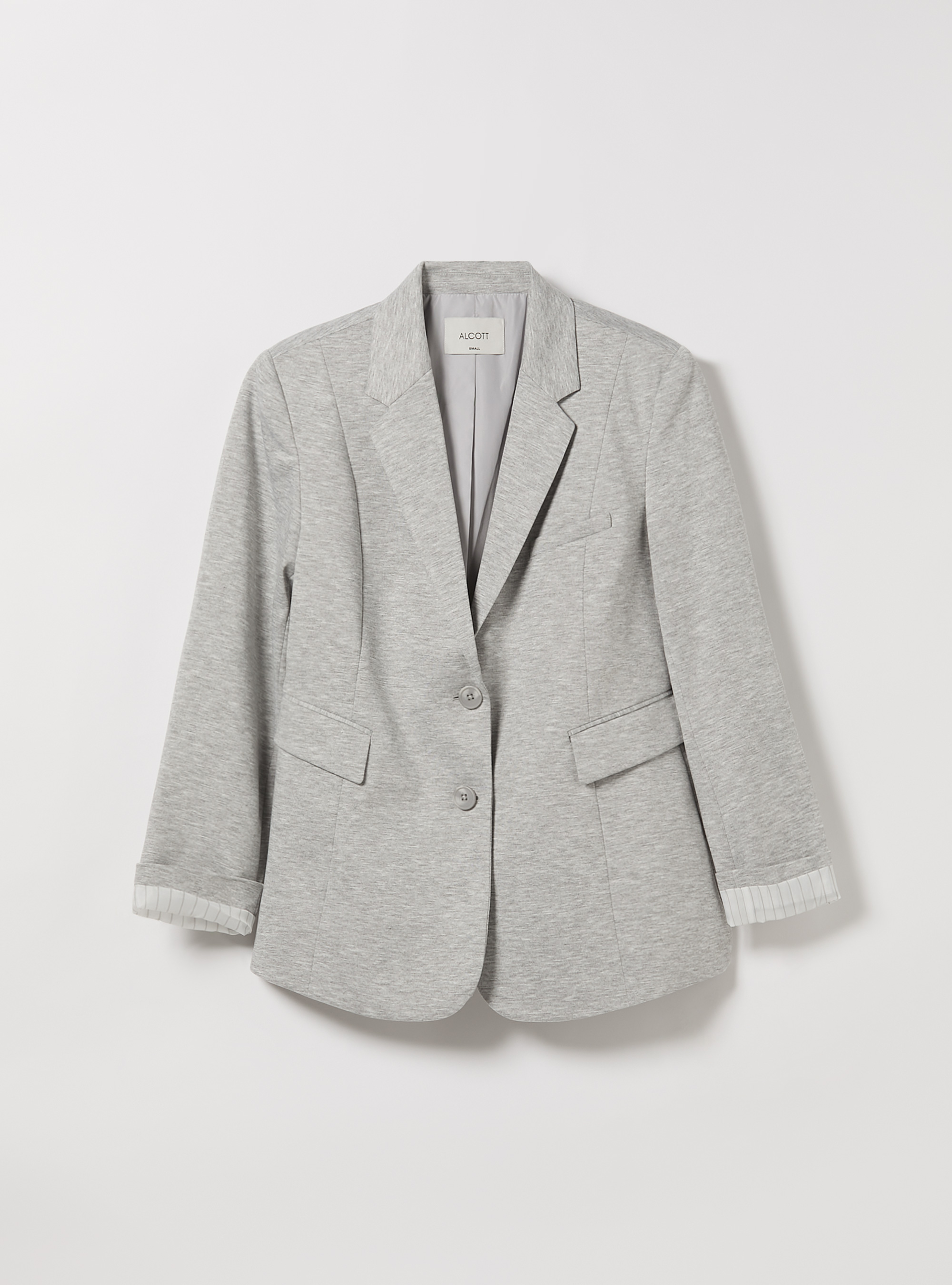 Jersey blazer, MGY3 GREY MEL LIGHT