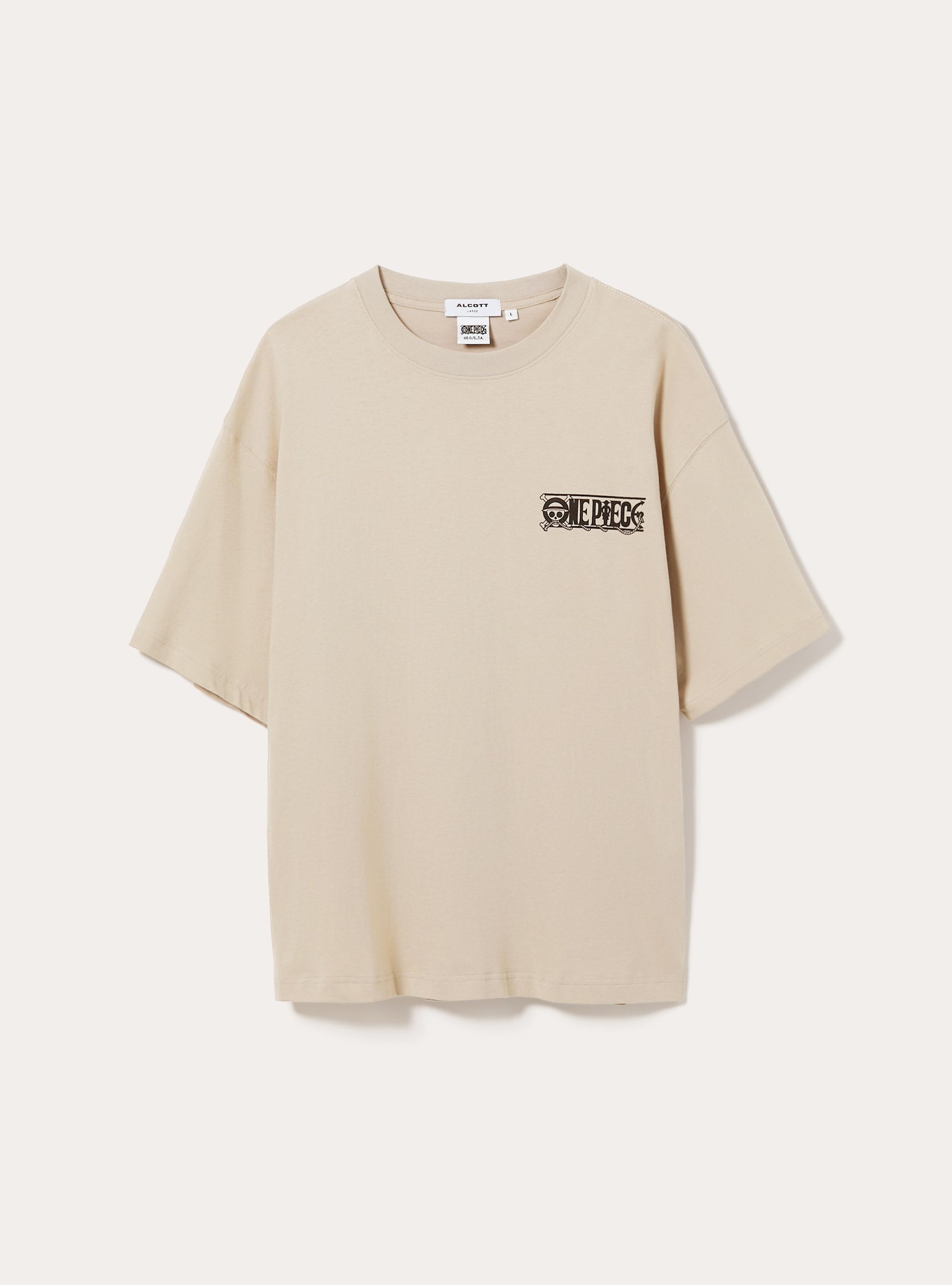 One Piece / Alcott boxy fit T-shirt, BG2 BEIGE MEDIUM