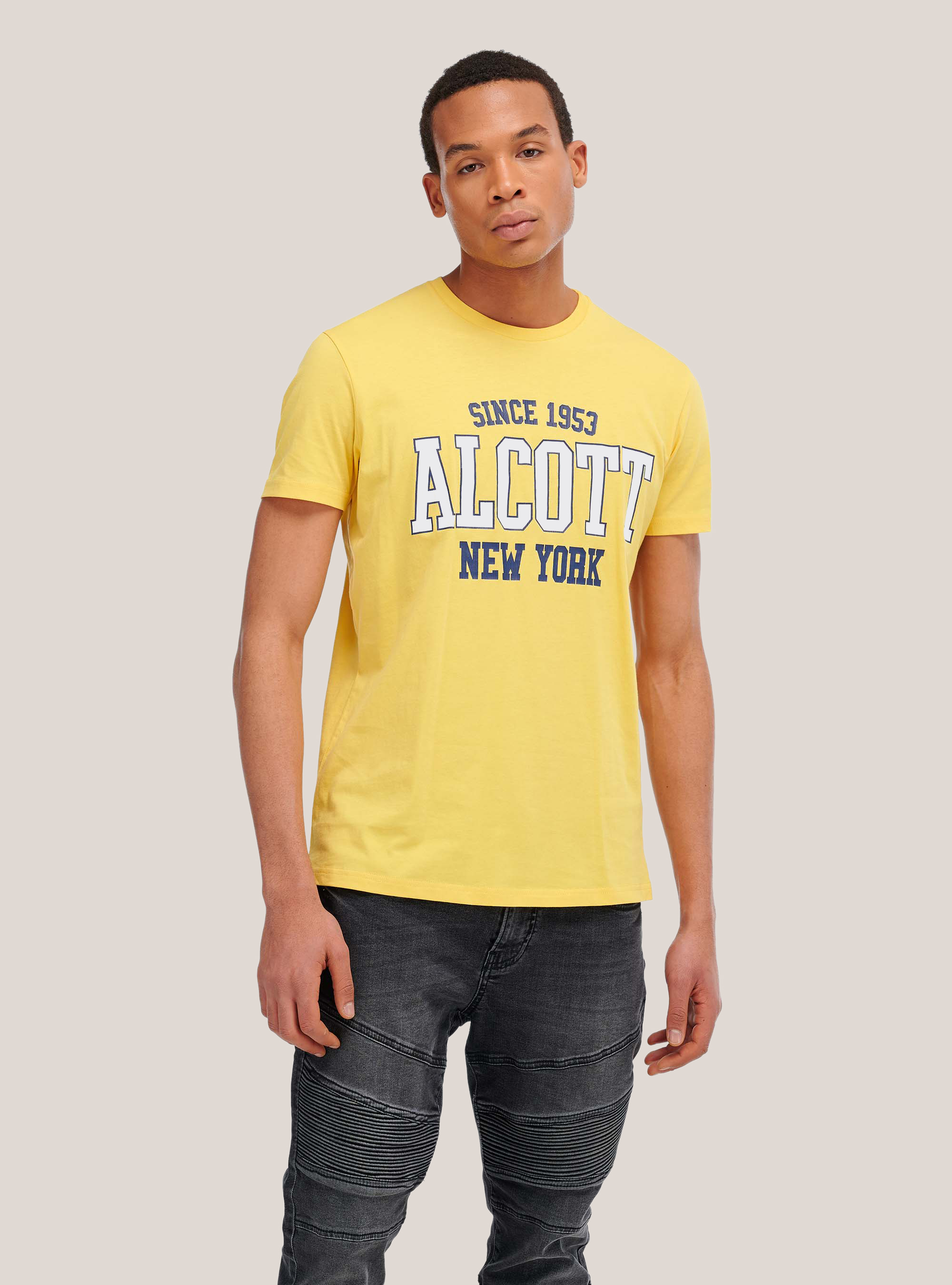 T-shirt avec logo alcott, C7739 YELLOW